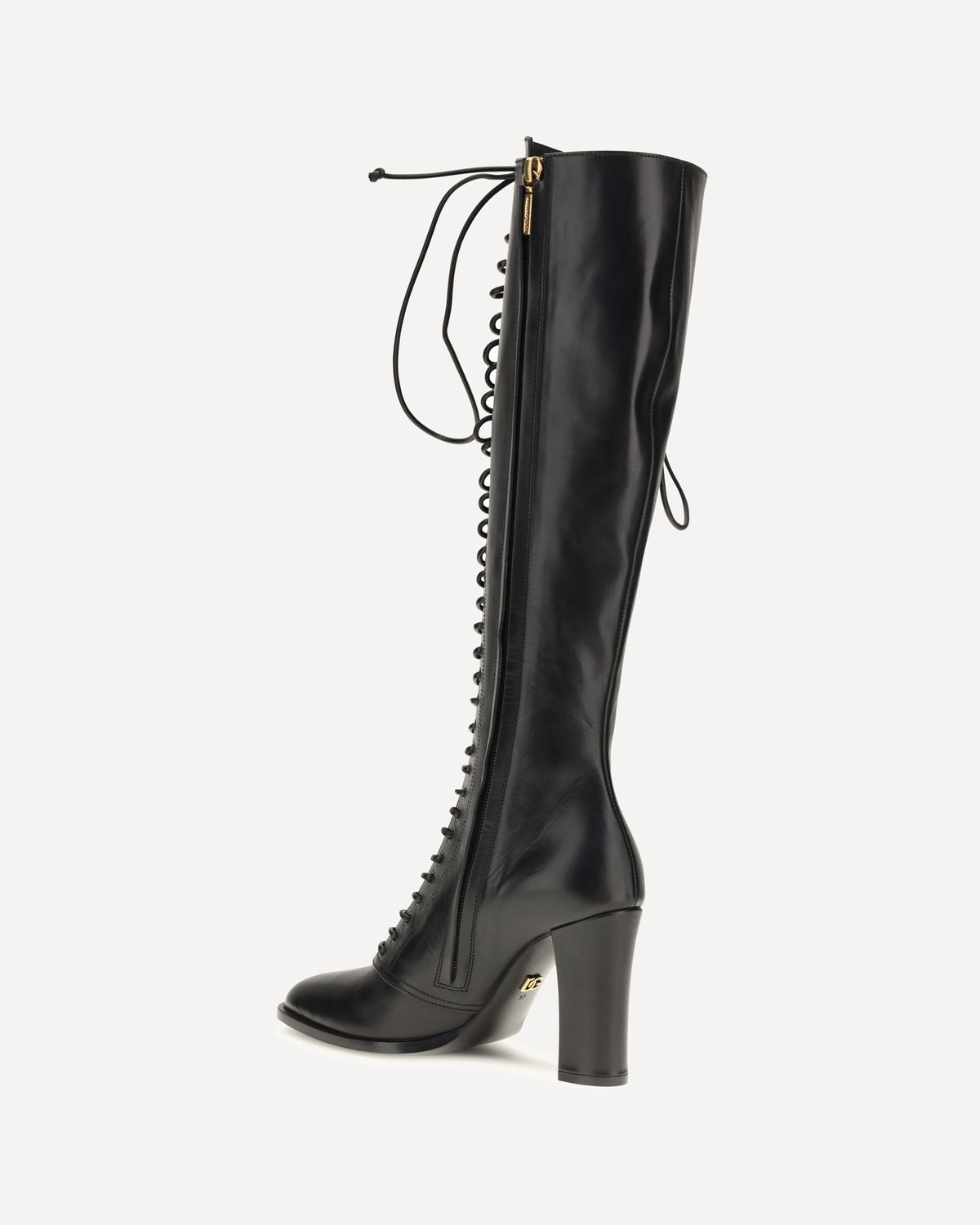 Dolce & Gabbana Lace-Up Knee-High Boots