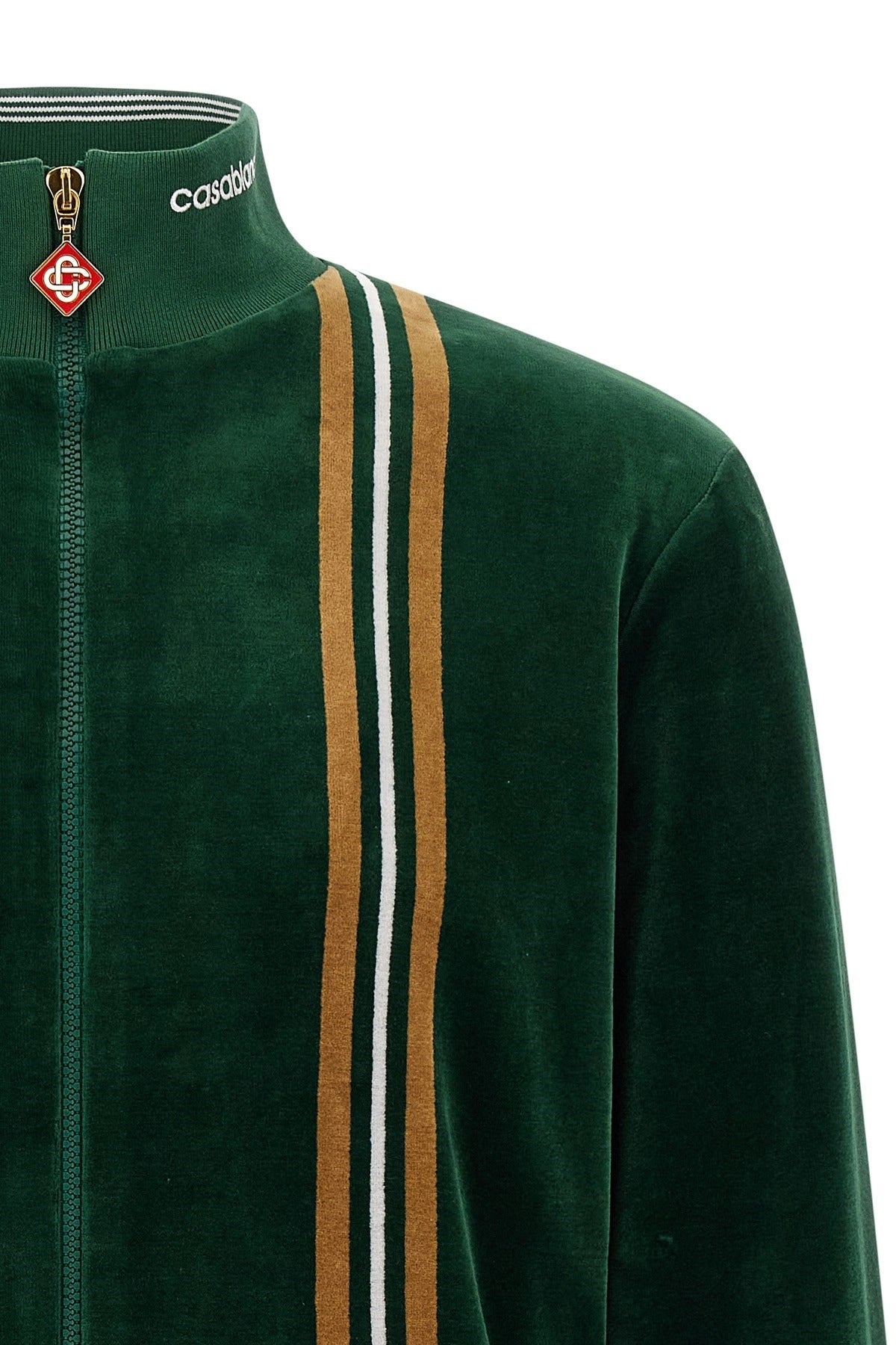 Casablanca Velour Zip Sweatshirt