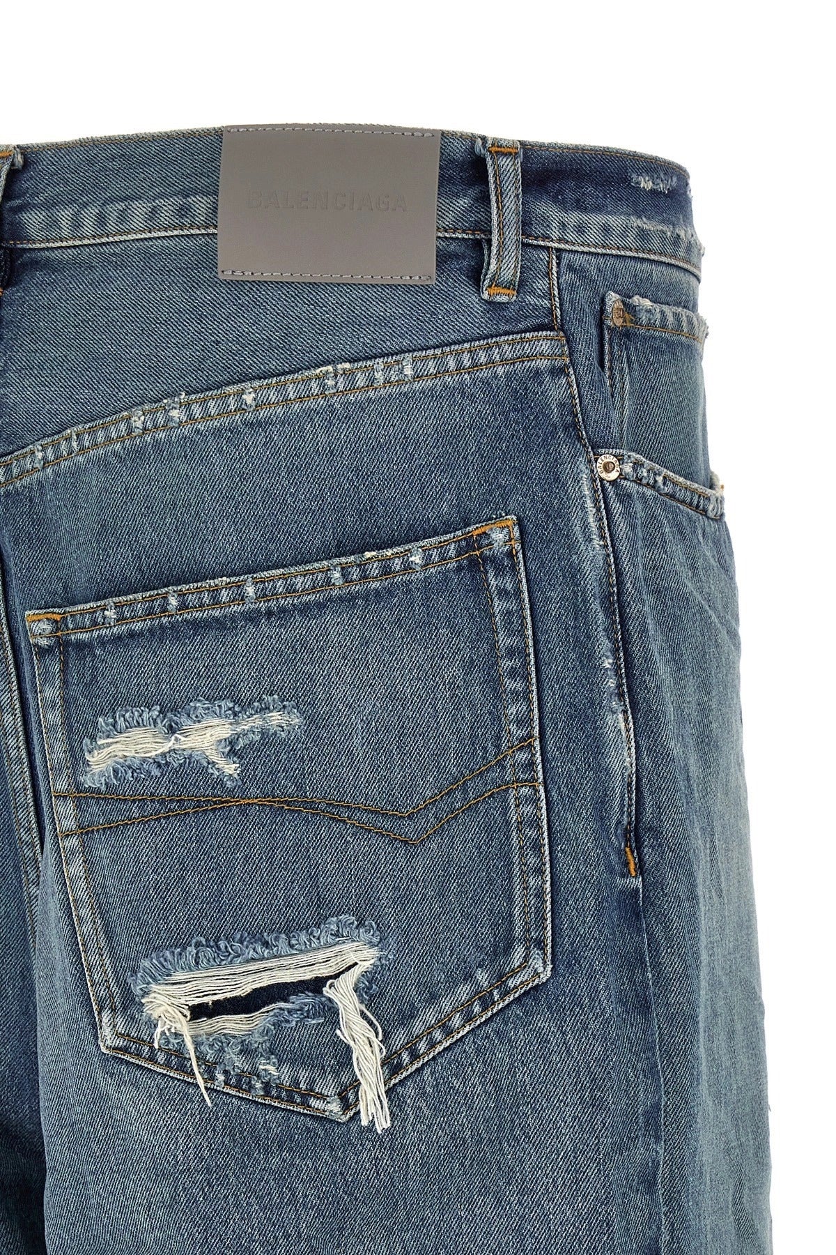 Balenciaga Distressed Baggy Jeans