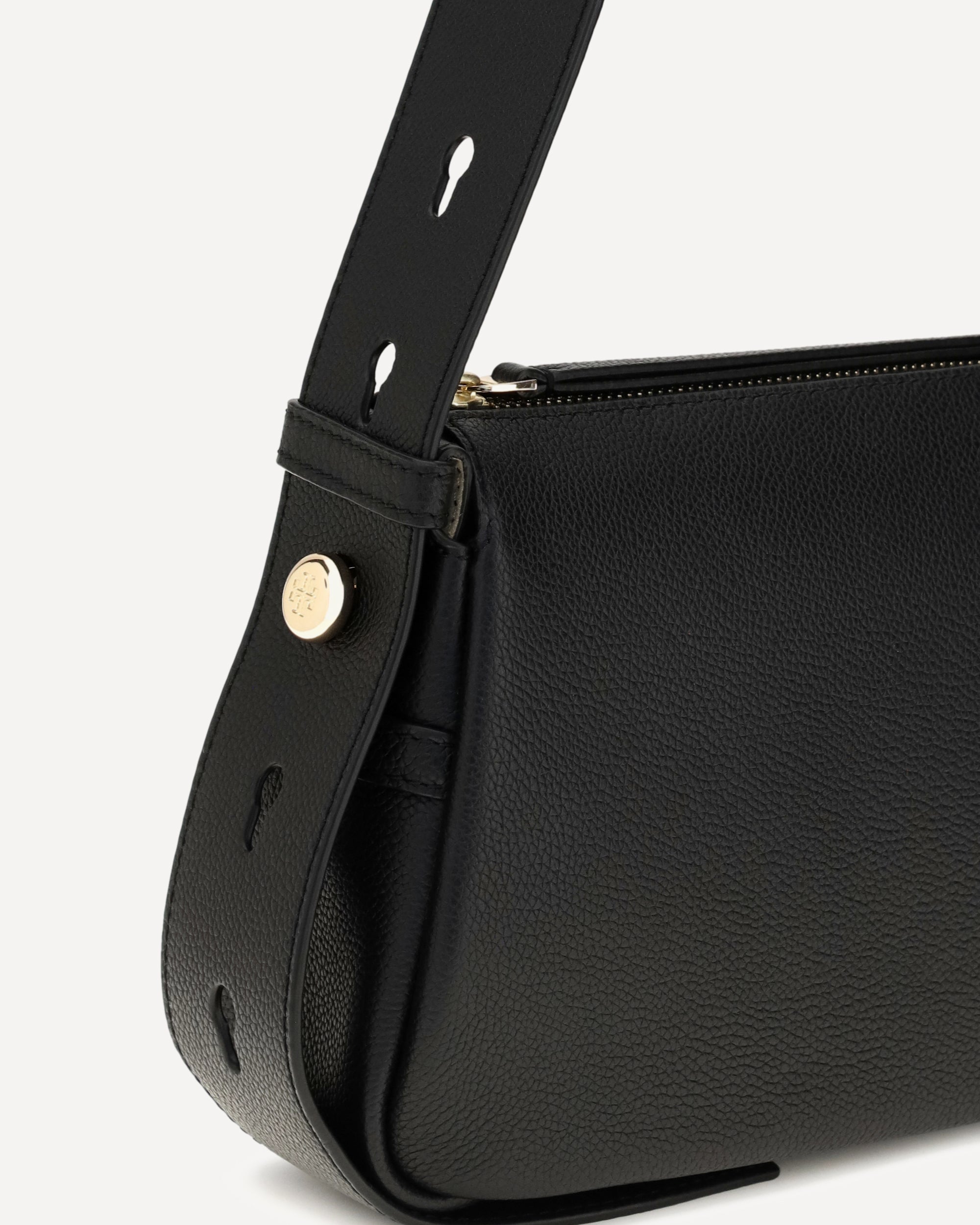 Tory Burch Small Romy Pebbled Leather Shoulder Bag