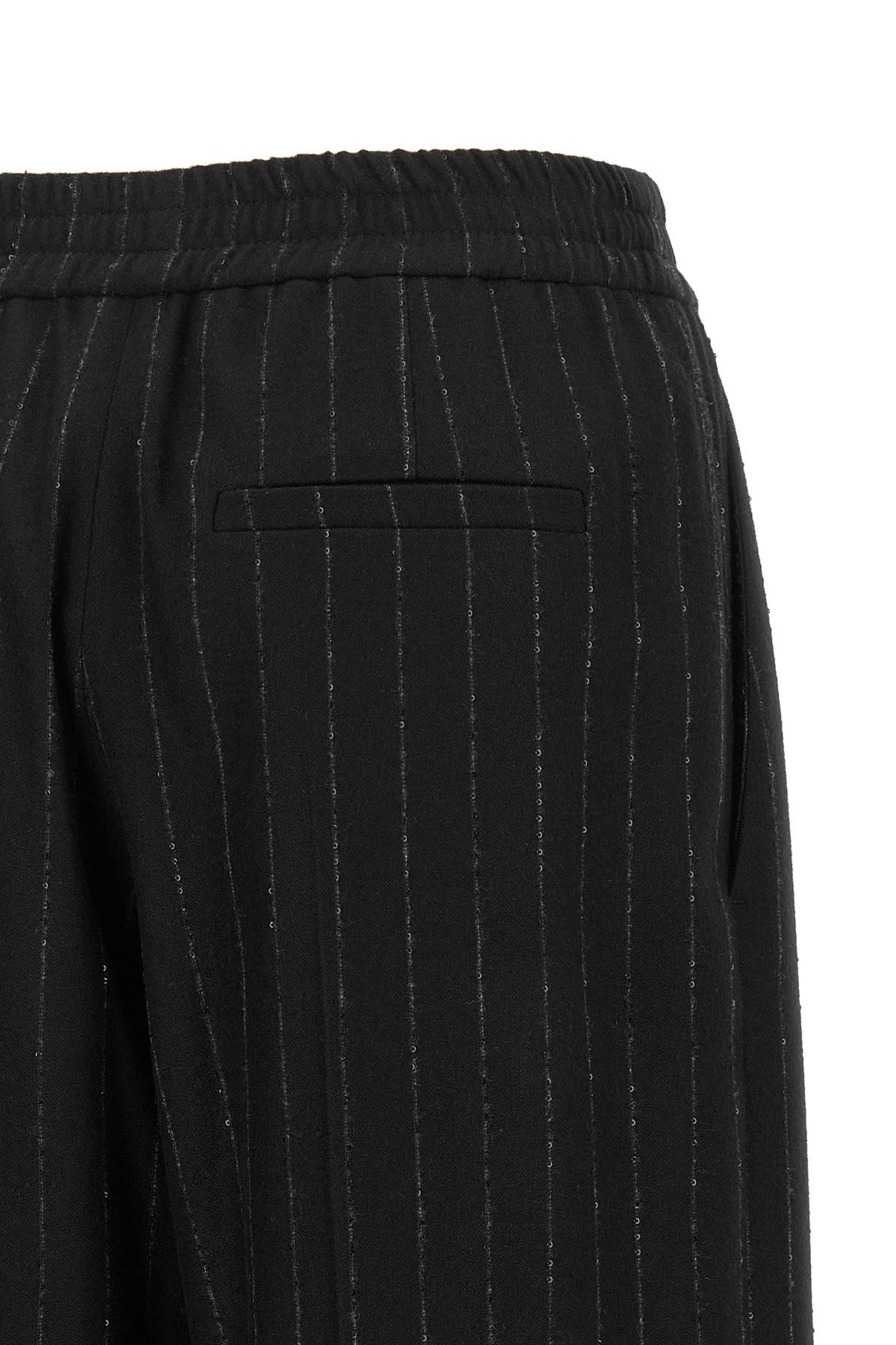 Brunello Cucinelli Micro Sequin Pinstripe Pants