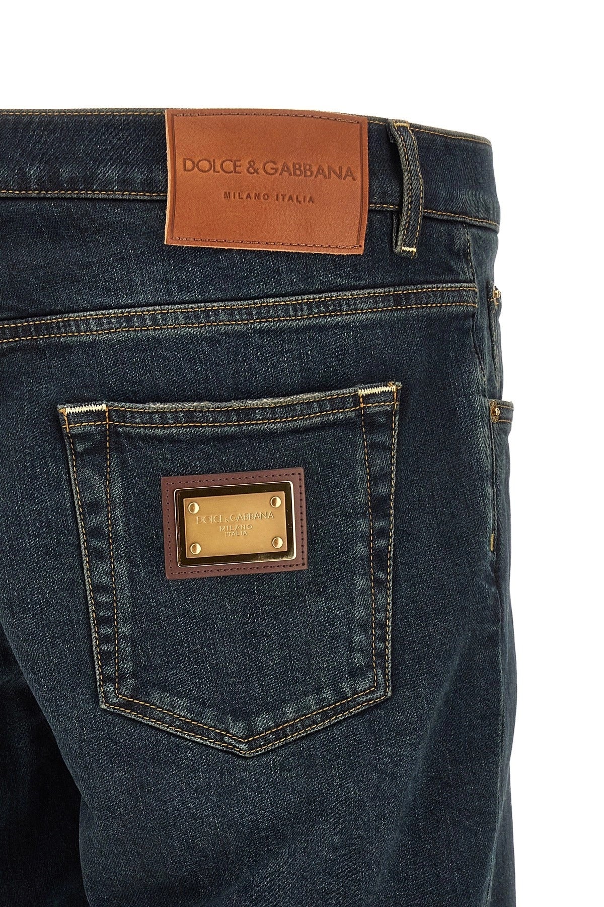 Dolce & Gabbana Logo Plaque Jeans