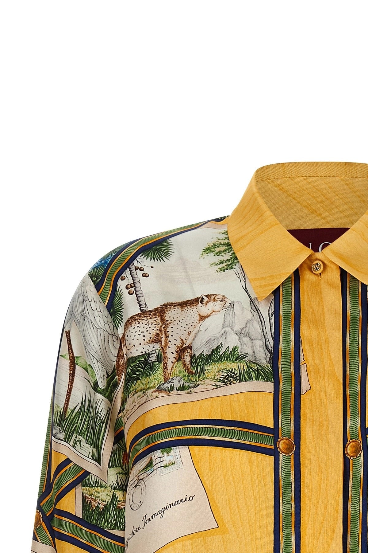 Gucci Printed Silk Twill Shirt