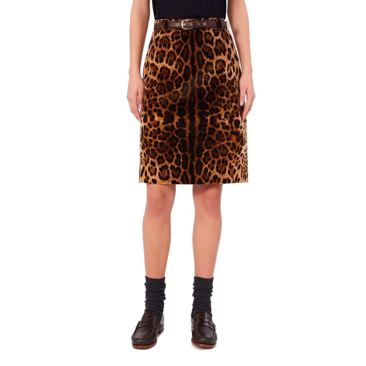 Max Mara Leopard Falange تنورة