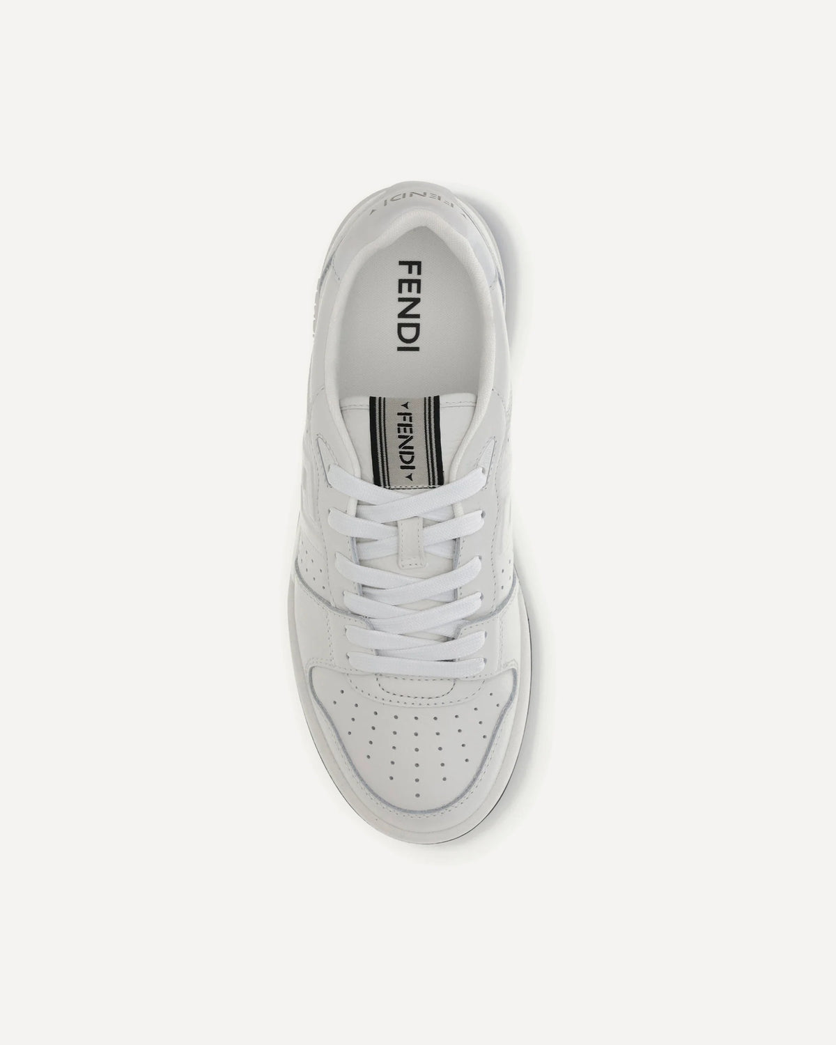 Fendi Match Leather Sneakers
