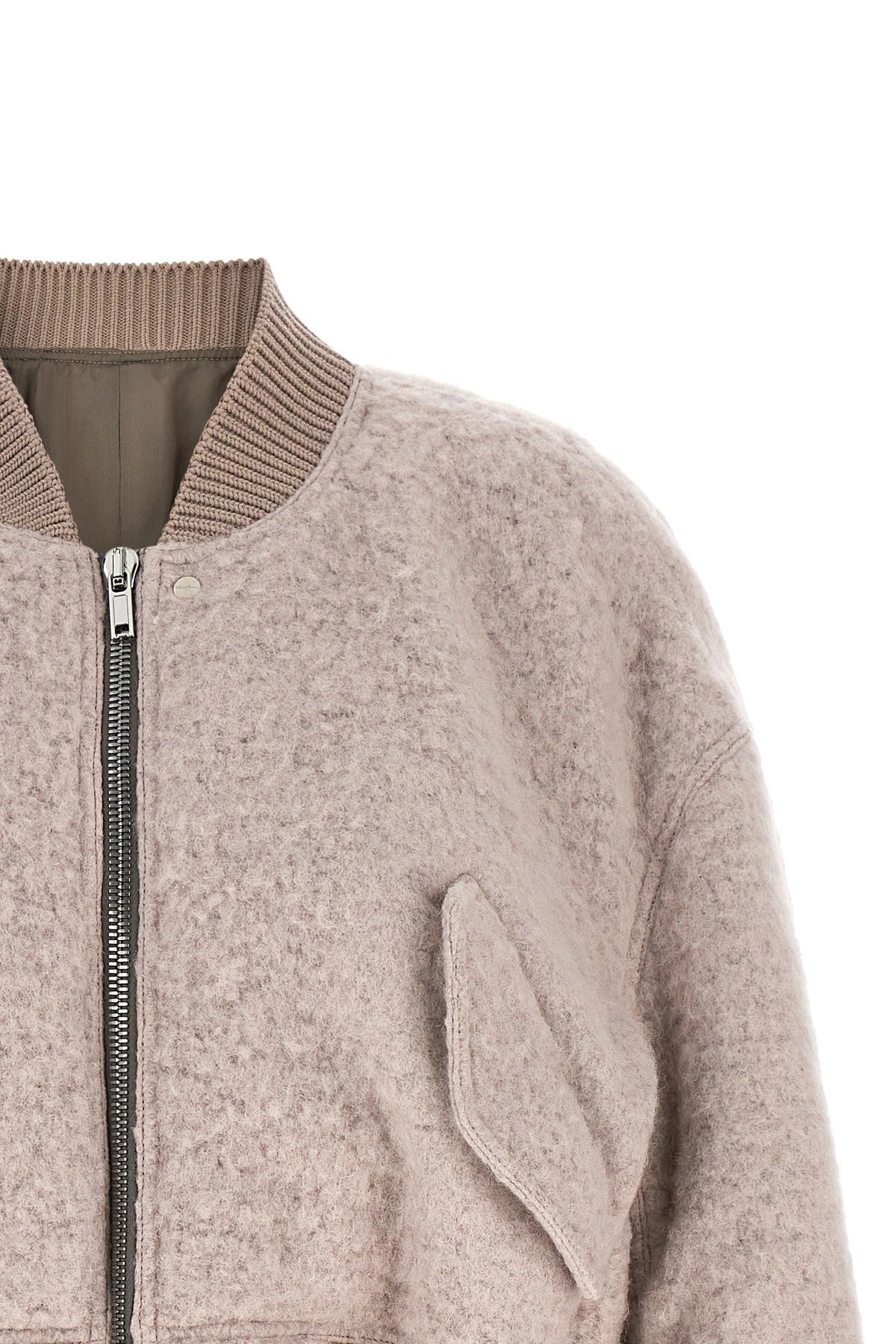 Rick Owens Secchia Cropped Flight Bomber Jacket