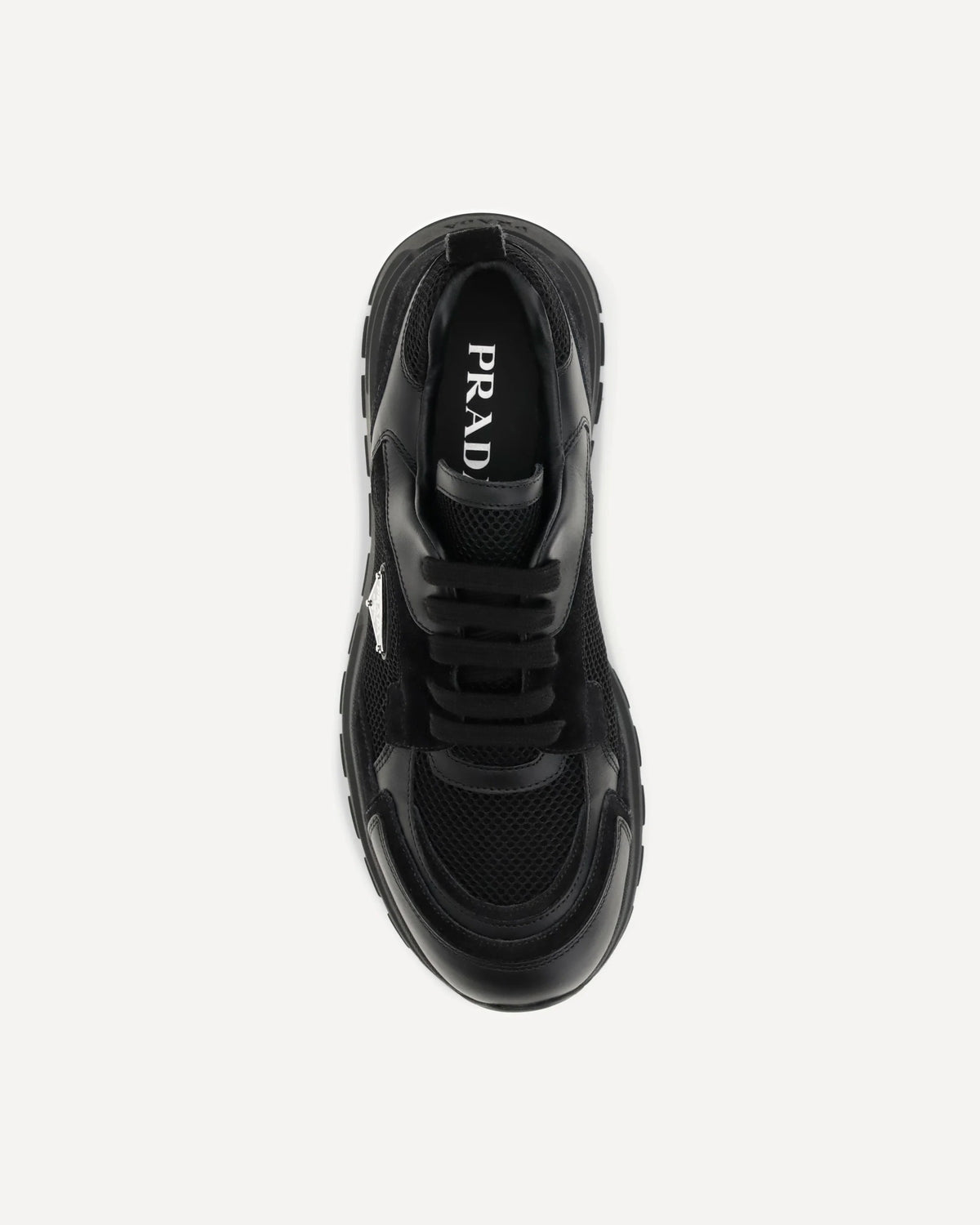 Prada Prax Leather Fabric Sneakers
