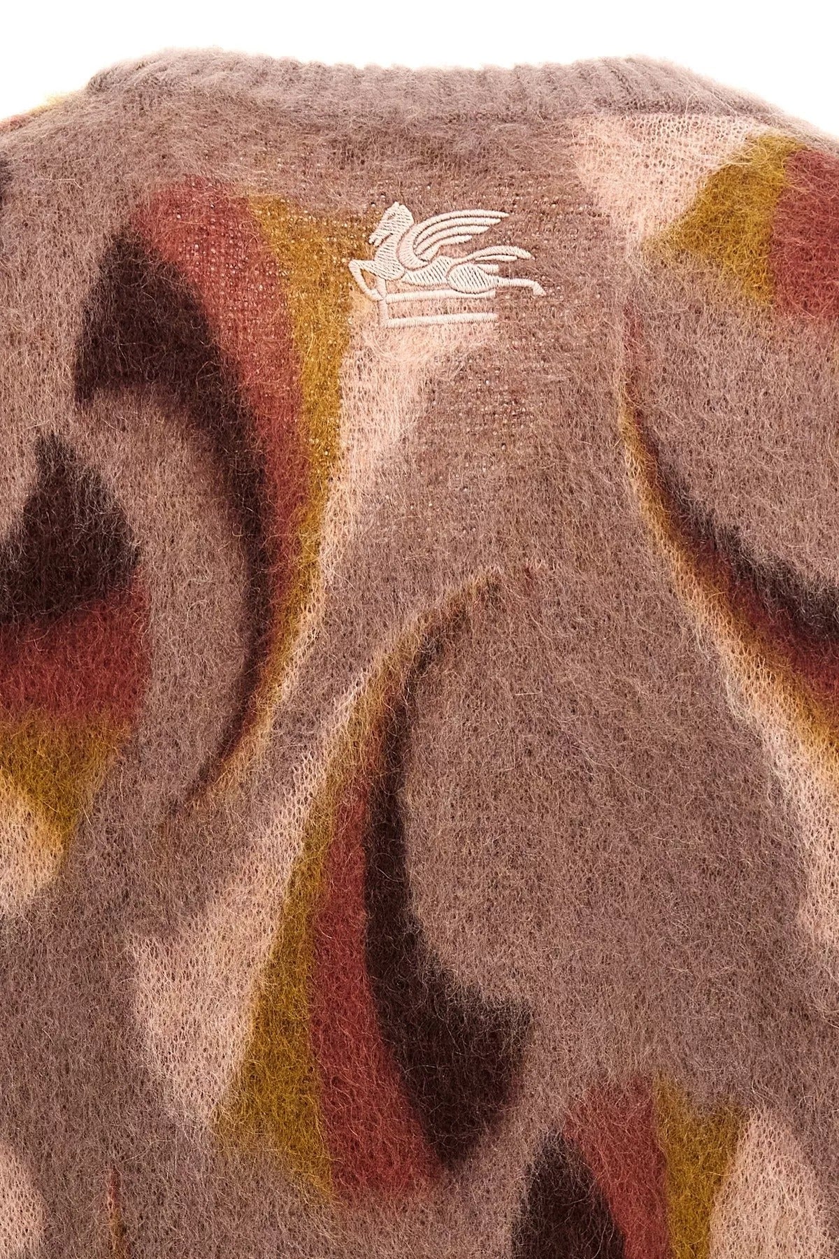 Etro Patterned Mohair Blend Cardigan