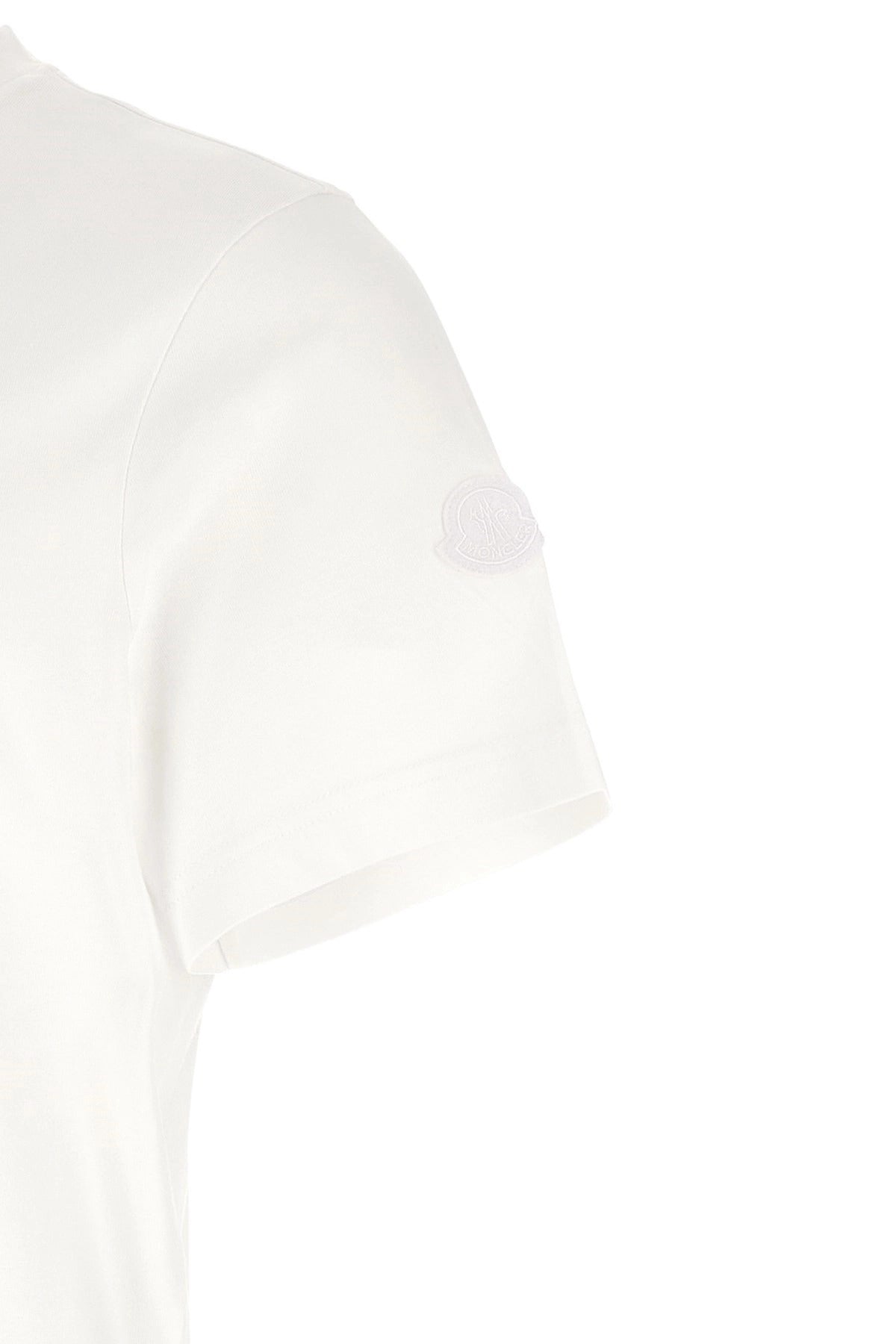 Moncler White Graphic Logo T-Shirt