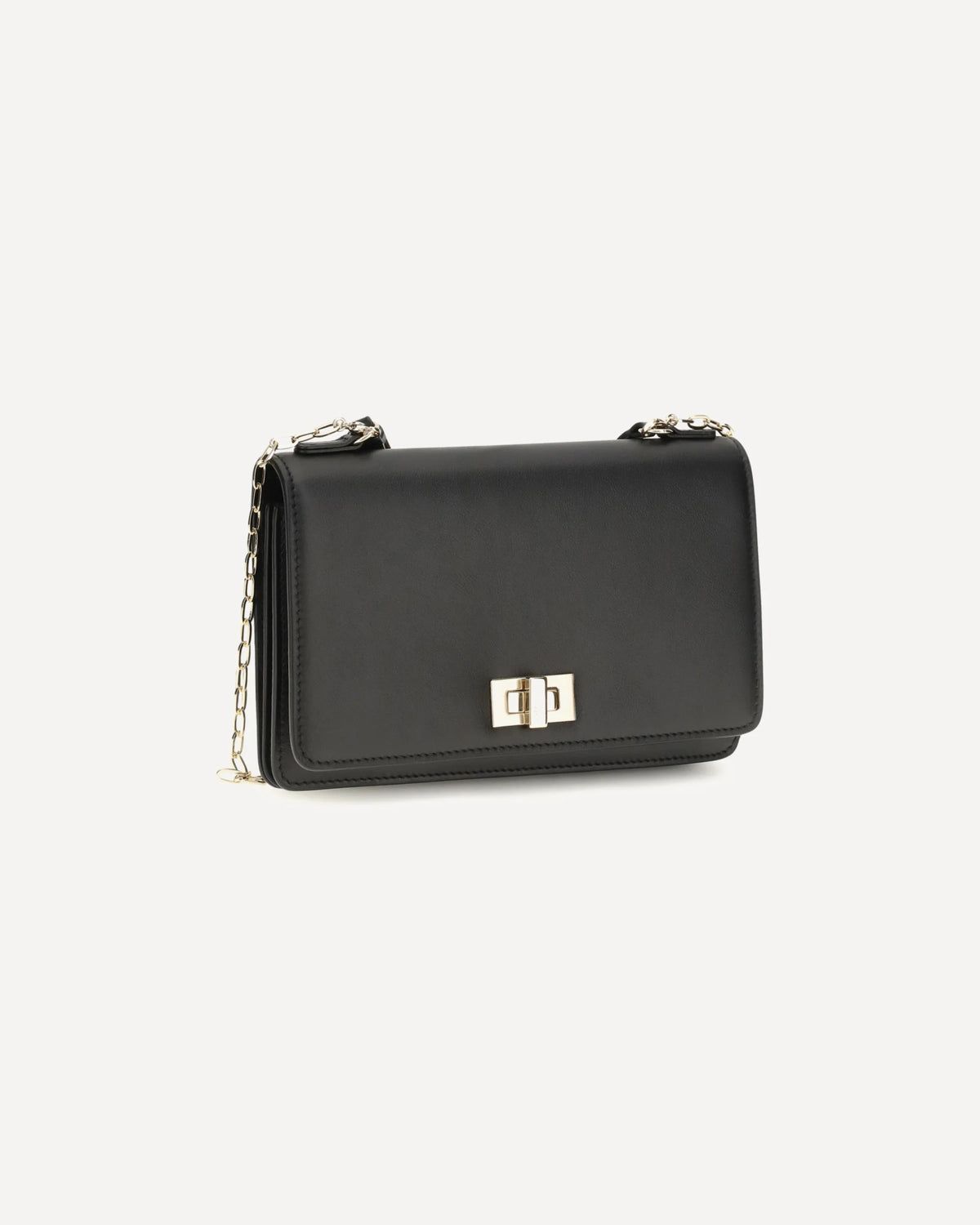 Fendi Peekaboo Leather Chain Wallet