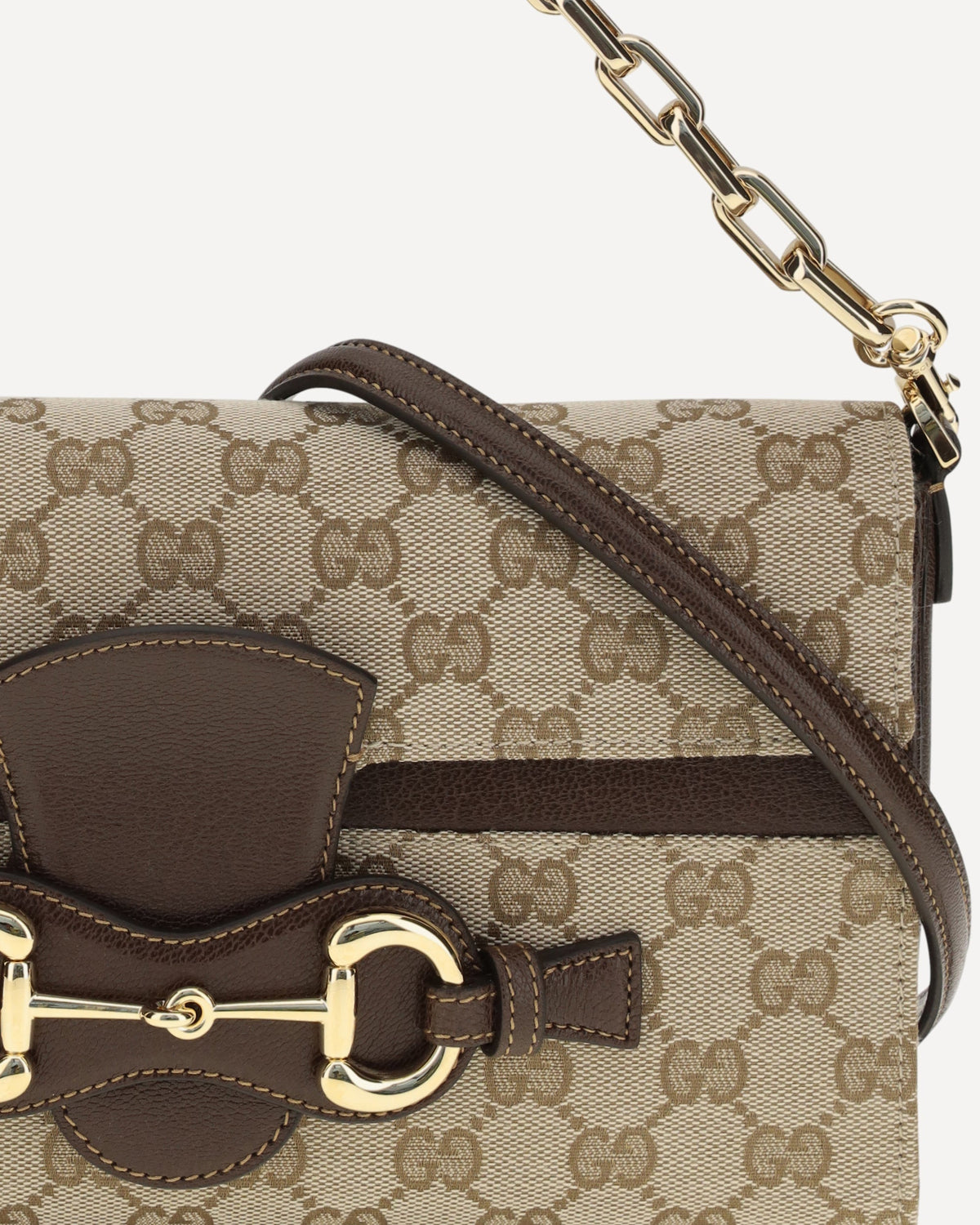 Gucci Medium Horsebit Ristretto Shoulder Bag