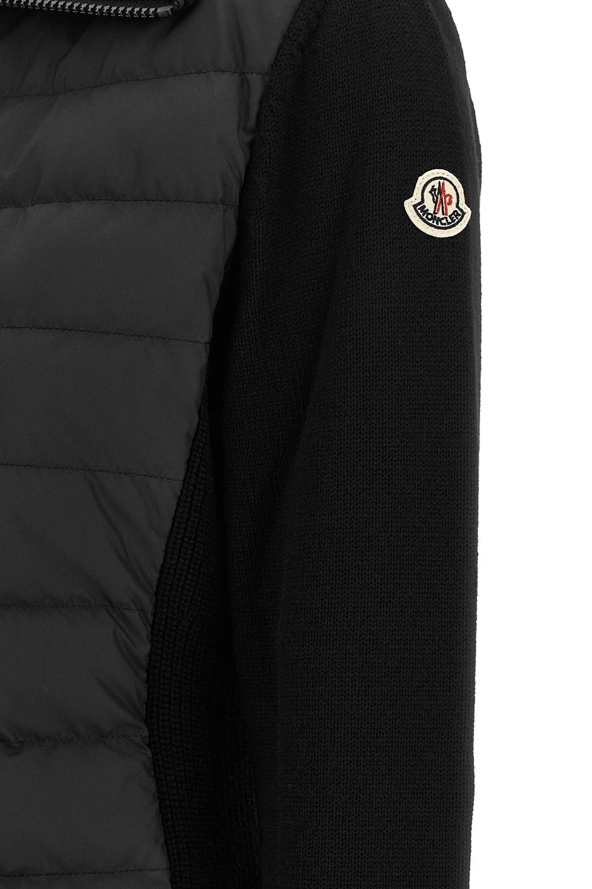 Moncler Padded Wool Zip Cardigan