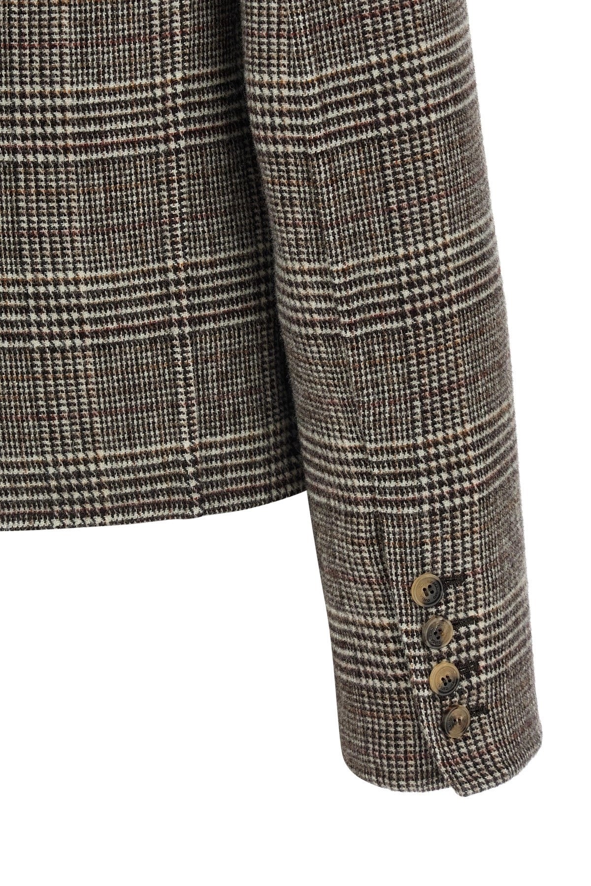 Ermanno Scervino Cropped Check Blazer