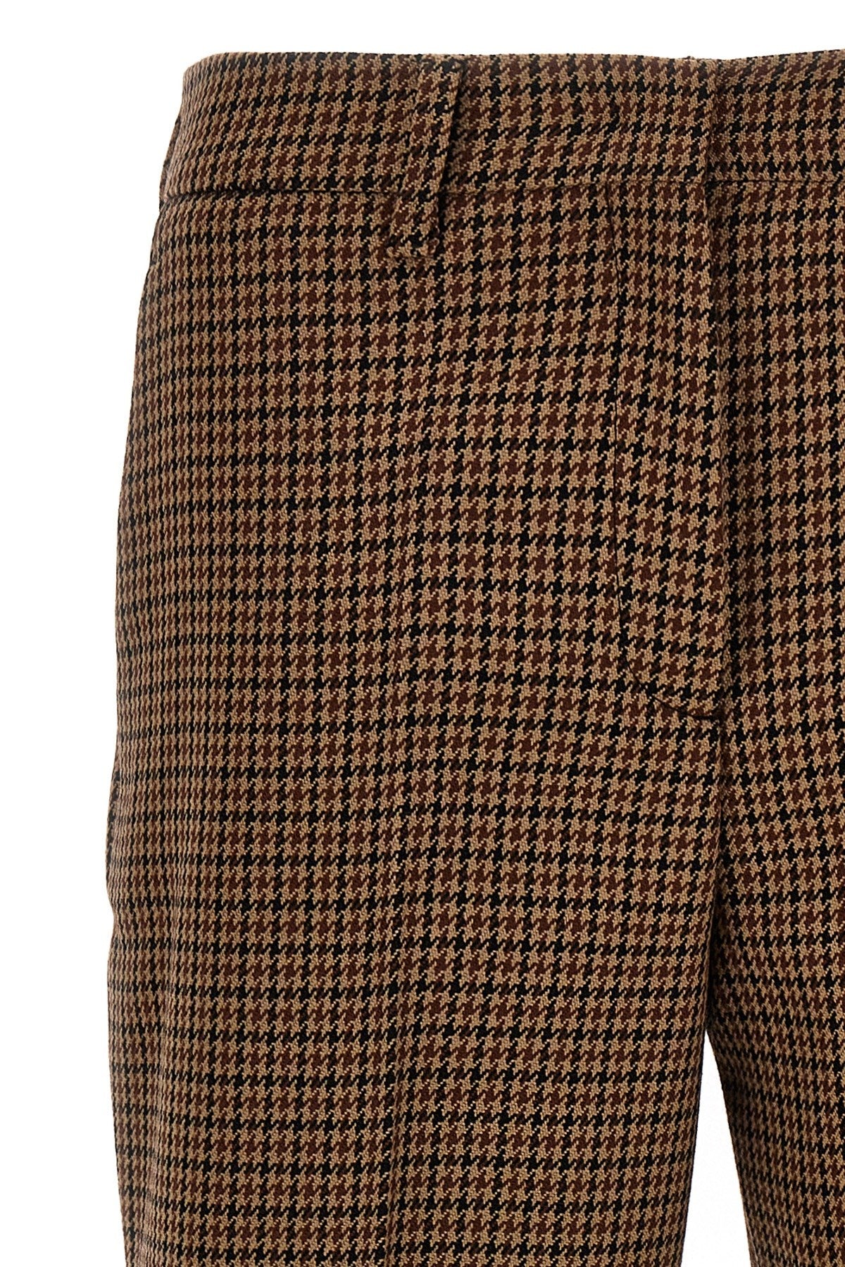 Prada Houndstooth Wool Pants