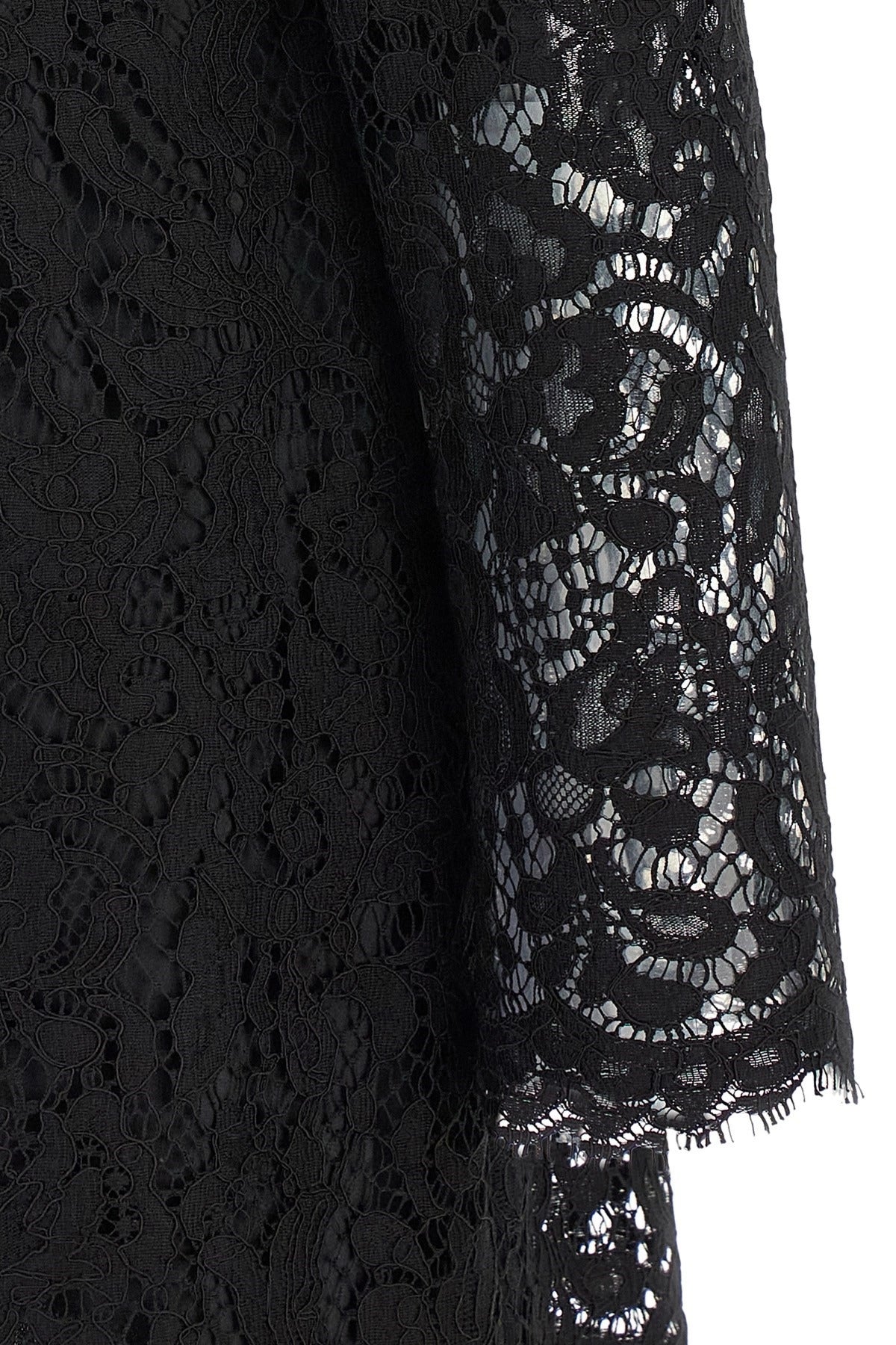 Dolce & Gabbana Black Cordonetto Lace Mini Dress