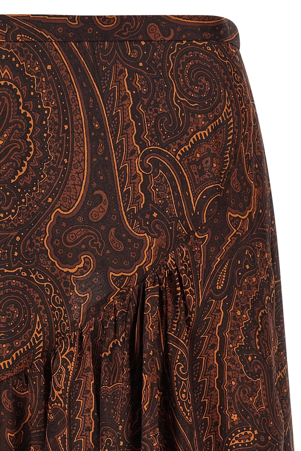 Etro Brown Paisley Maxi Skirt