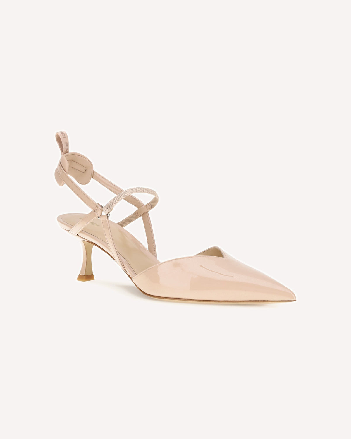 Fendi Patent Leather Colibrì Slingback Pumps