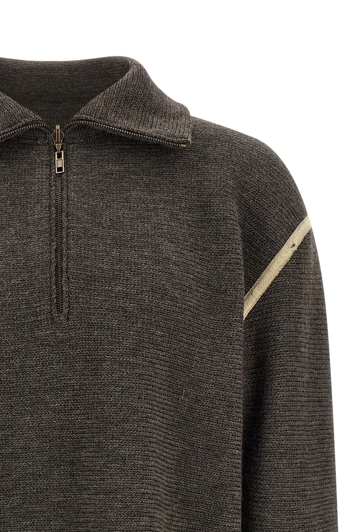 Maison Margiela Maglione Elbow Patch Quarter-Zip