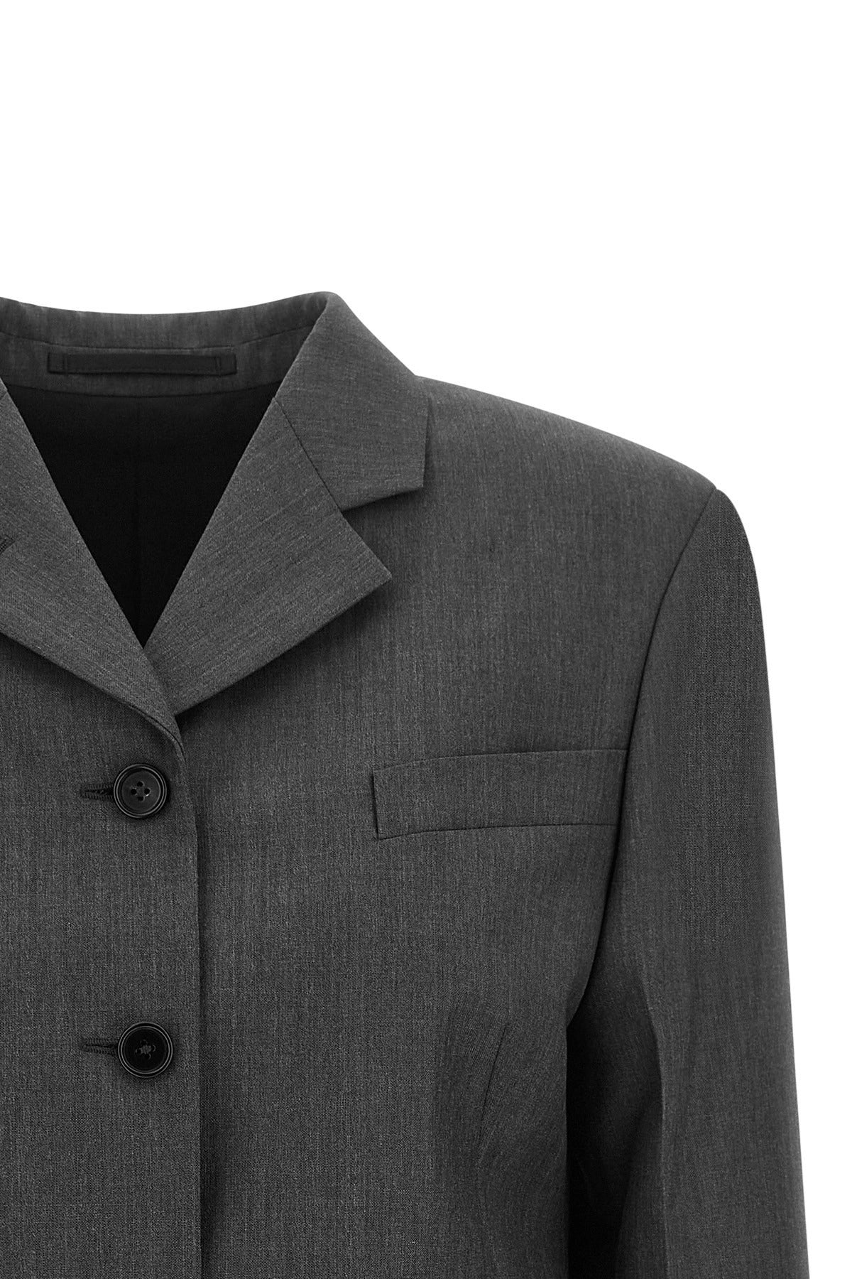 Jil Sander Single-Breasted Asymmetrical Hem Blazer