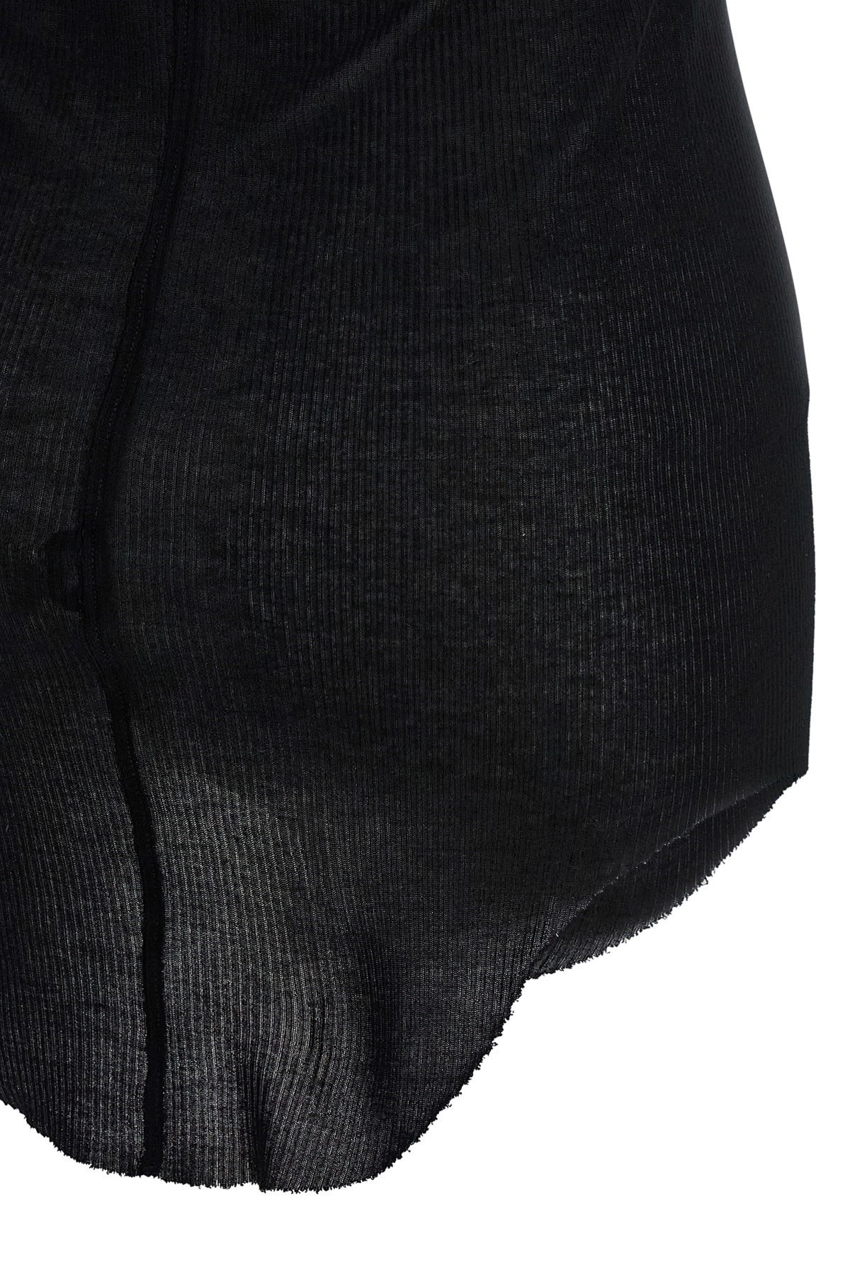 Rick Owens Basic Rib Asymmetrical Tank Top