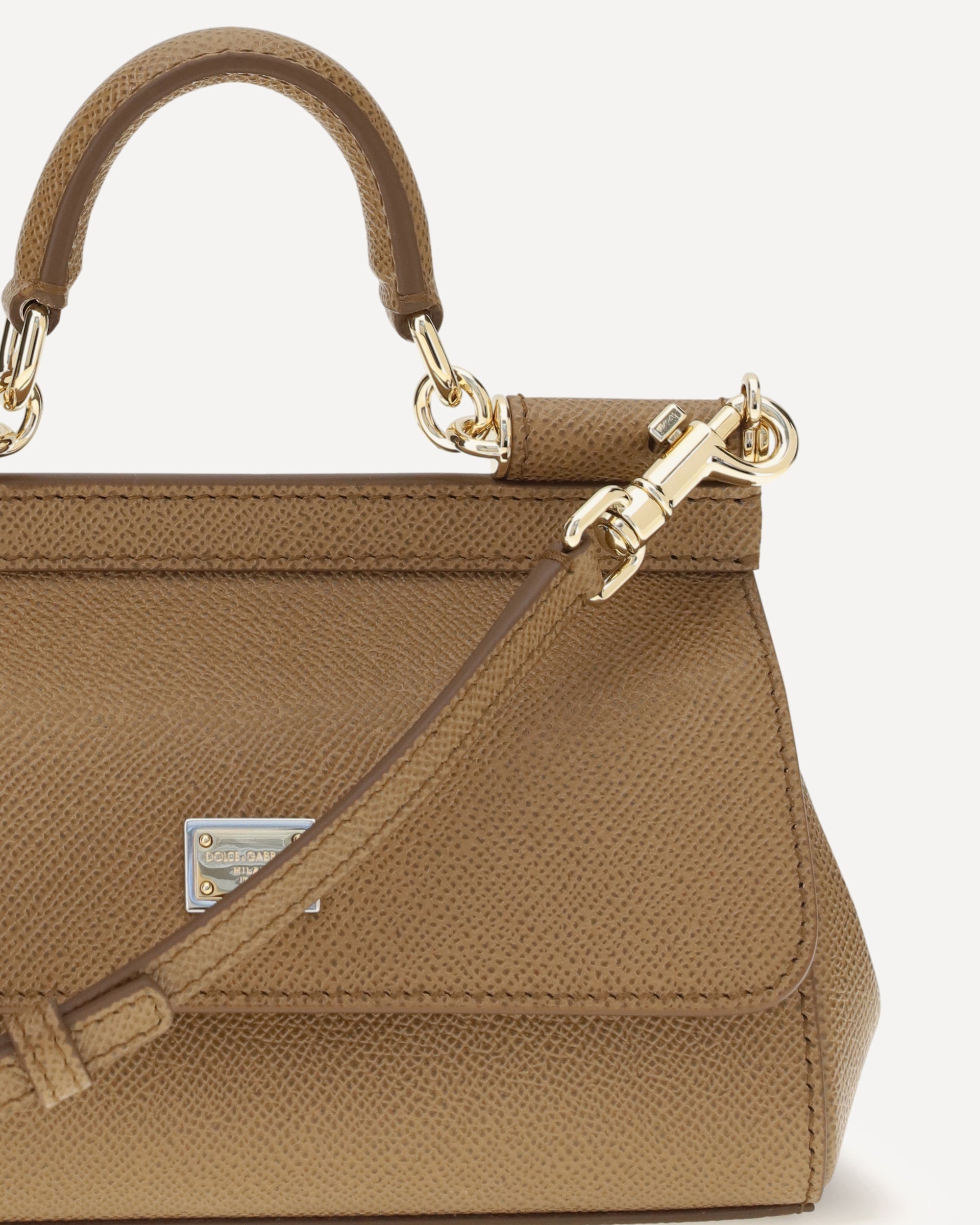 Dolce & Gabbana Sicily Small Leather Handbag