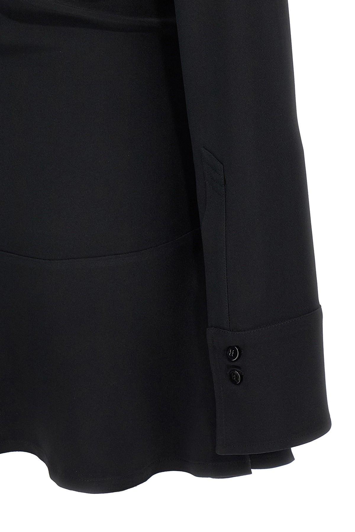The Attico Black Mini Polo Dress