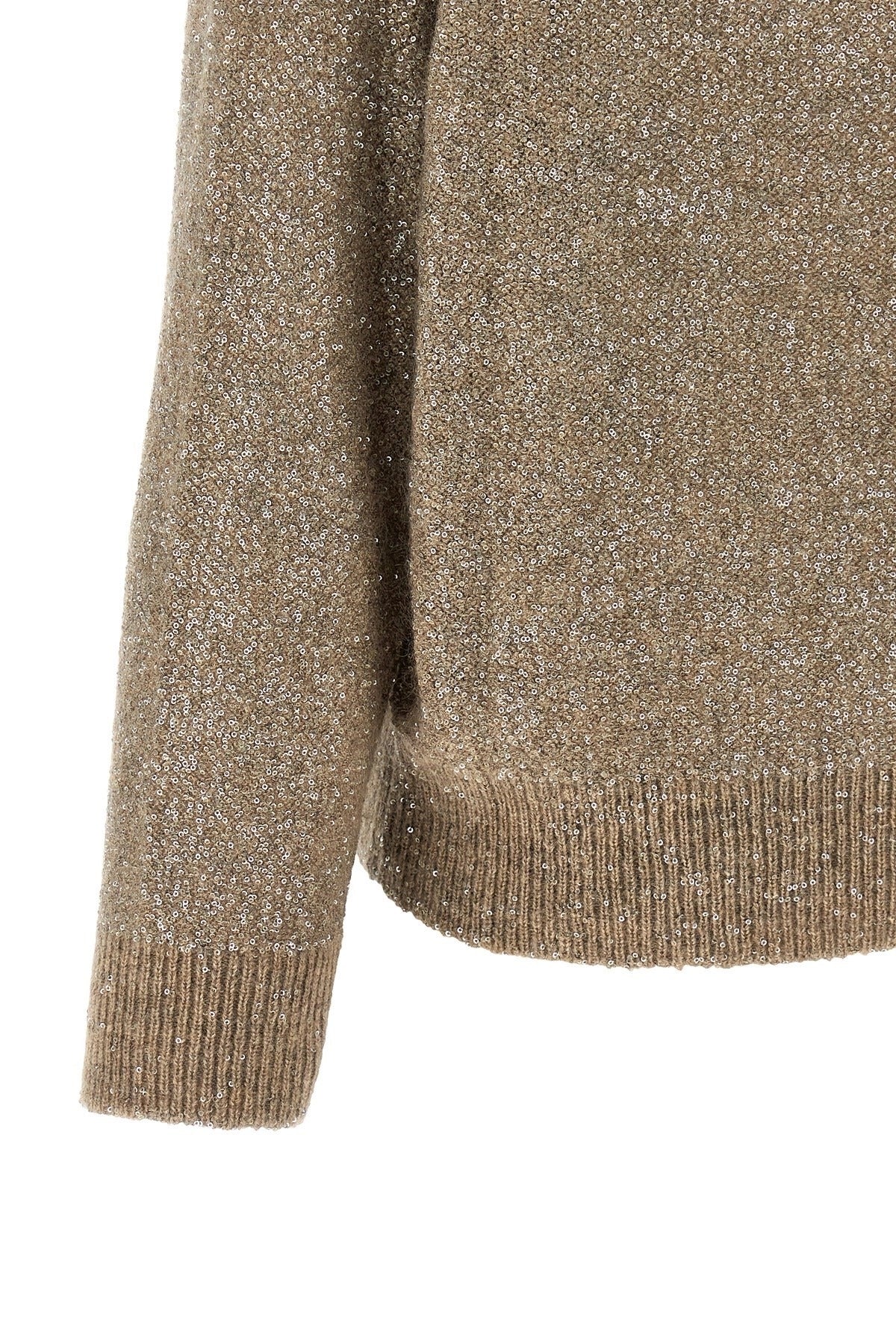 Brunello Cucinelli Dazzling Texture Sequin Sweater
