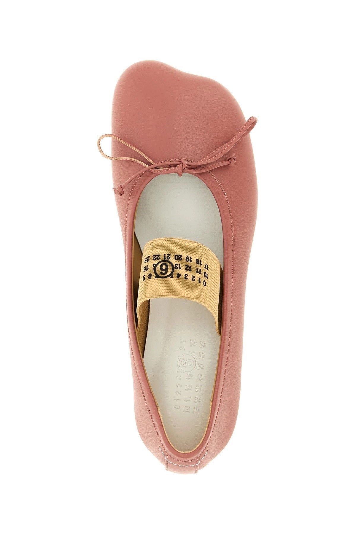 MM6 Maison Margiela Anatomic Numeric Ballet أحذية باليه مسطحة