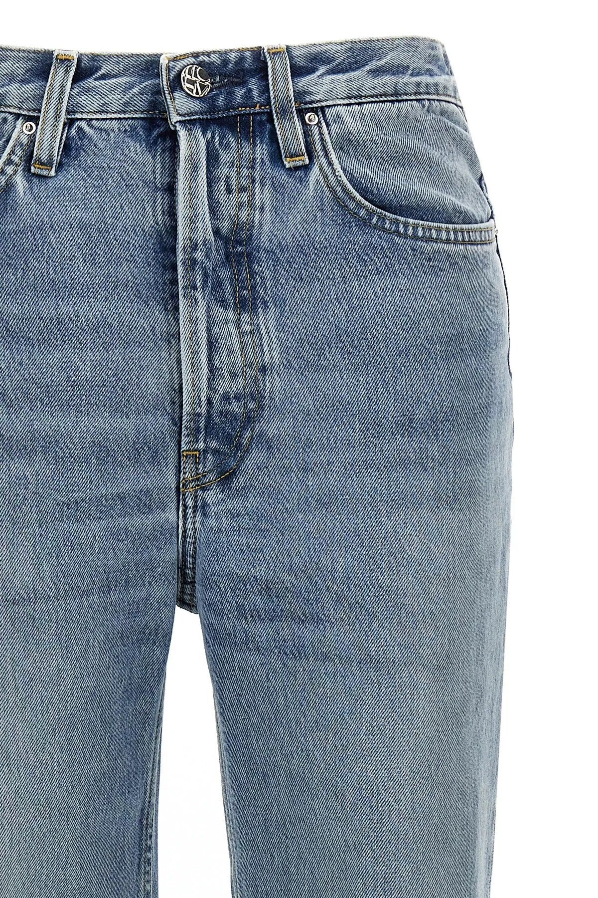 TOTEME High Waist Straight Leg Jeans