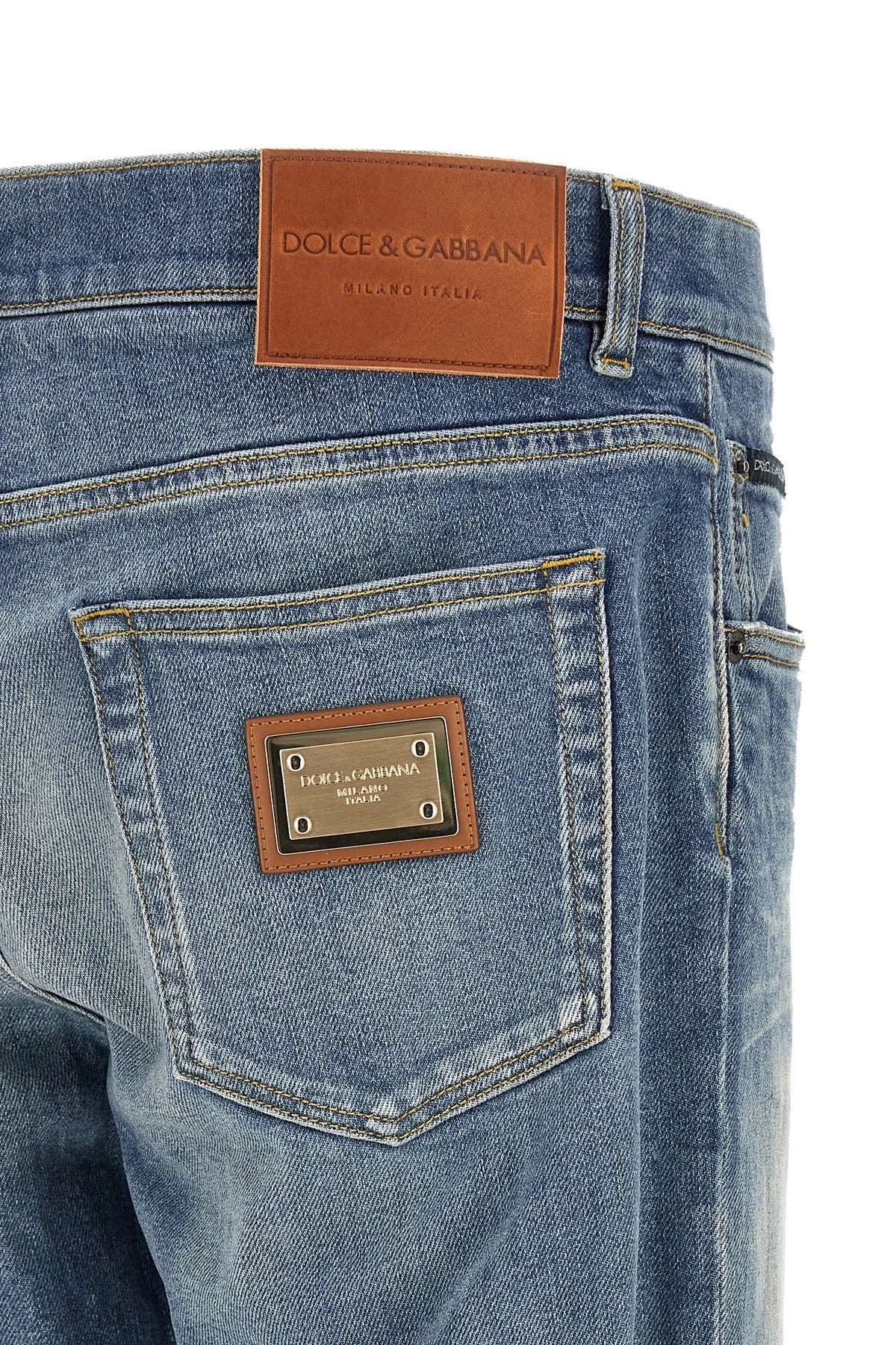 Dolce & Gabbana Logo Plaque Jeans