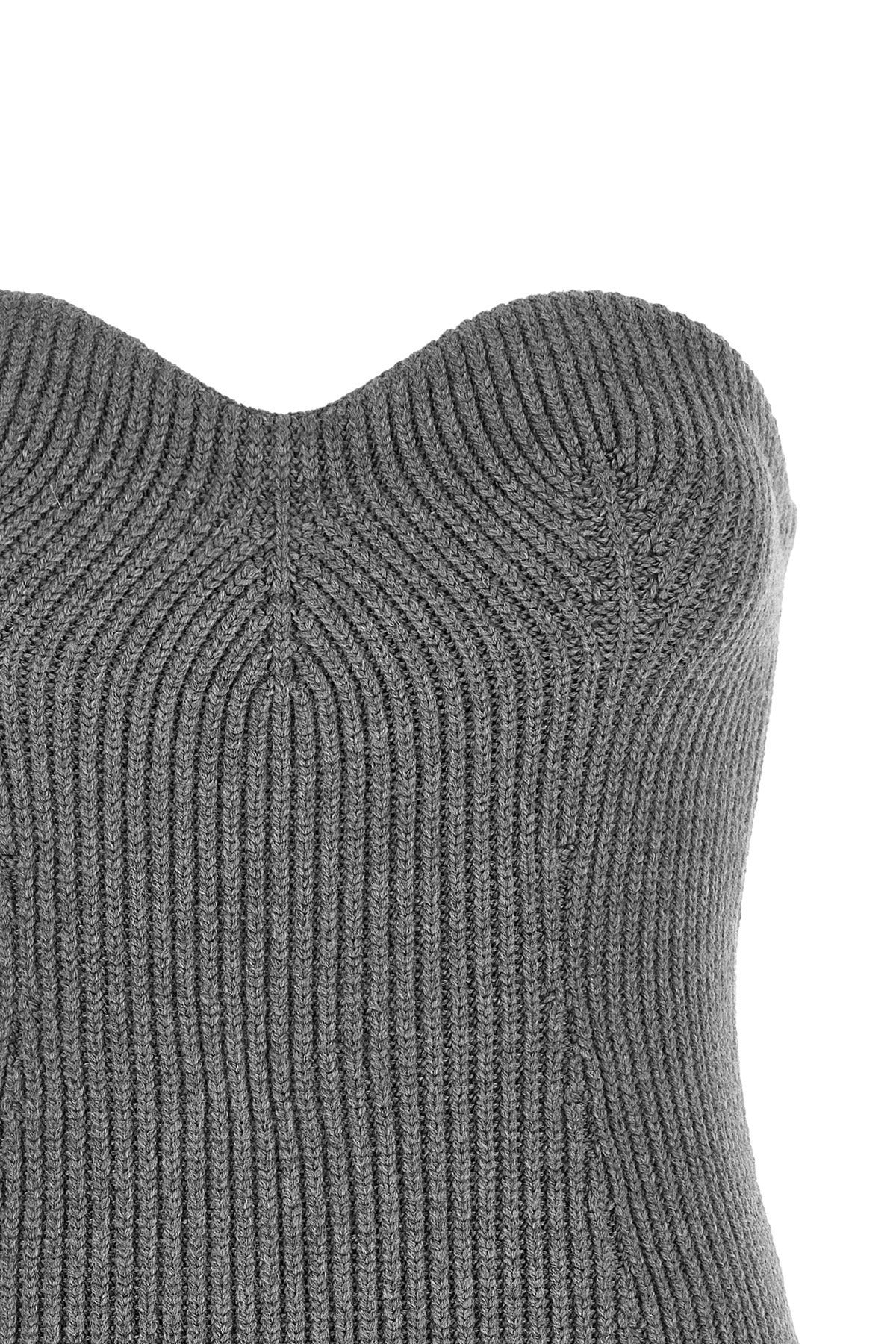 Jil Sander Off Shoulder Ribbed Top