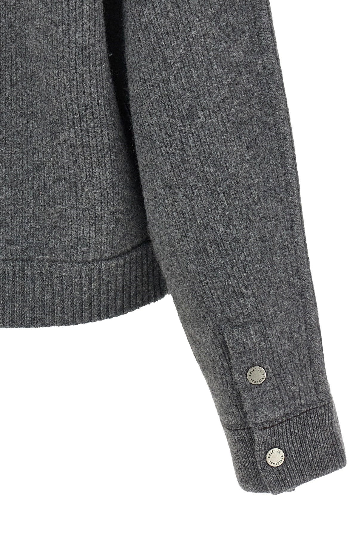 Guest in Residence Wool Cashmere Felt Bomber Jacket