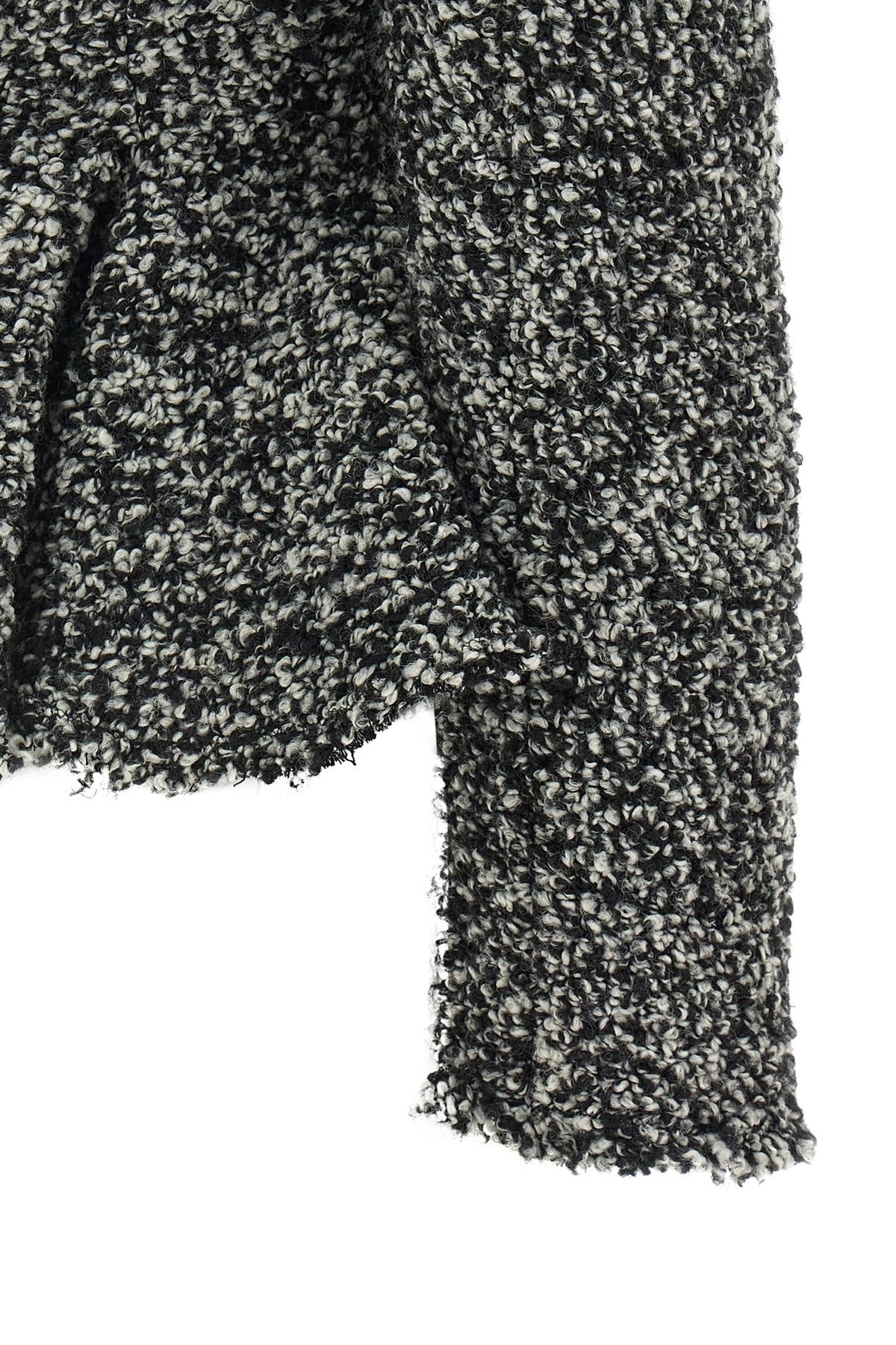 Alberta Ferretti Bouclé Peplum Blazer