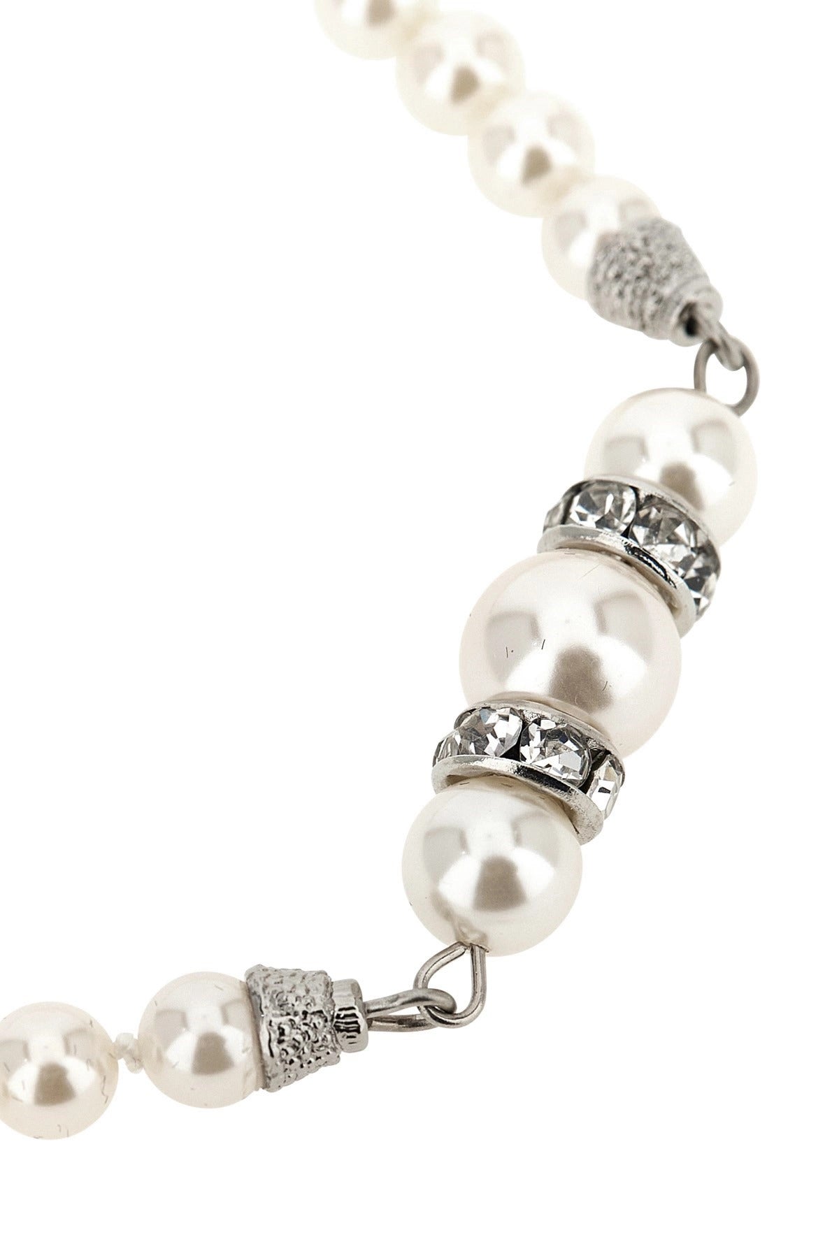 Alessandra Rich Pearl Crystal Necklace