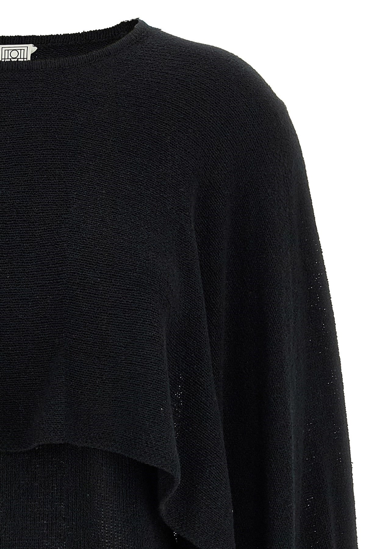 TOTEME Cape Knitted Silk Sweater