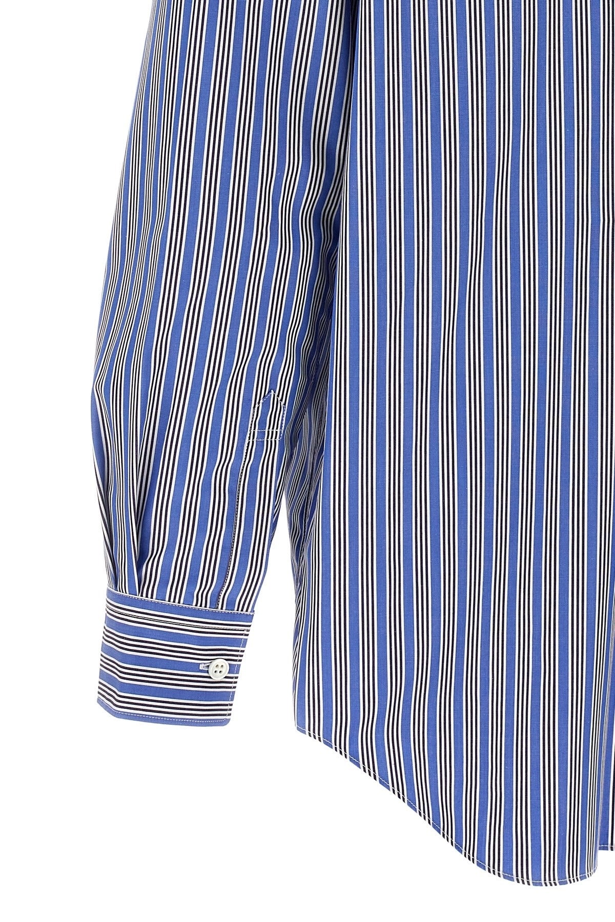 Comme Des Garçons Vertical Striped Cotton Shirt