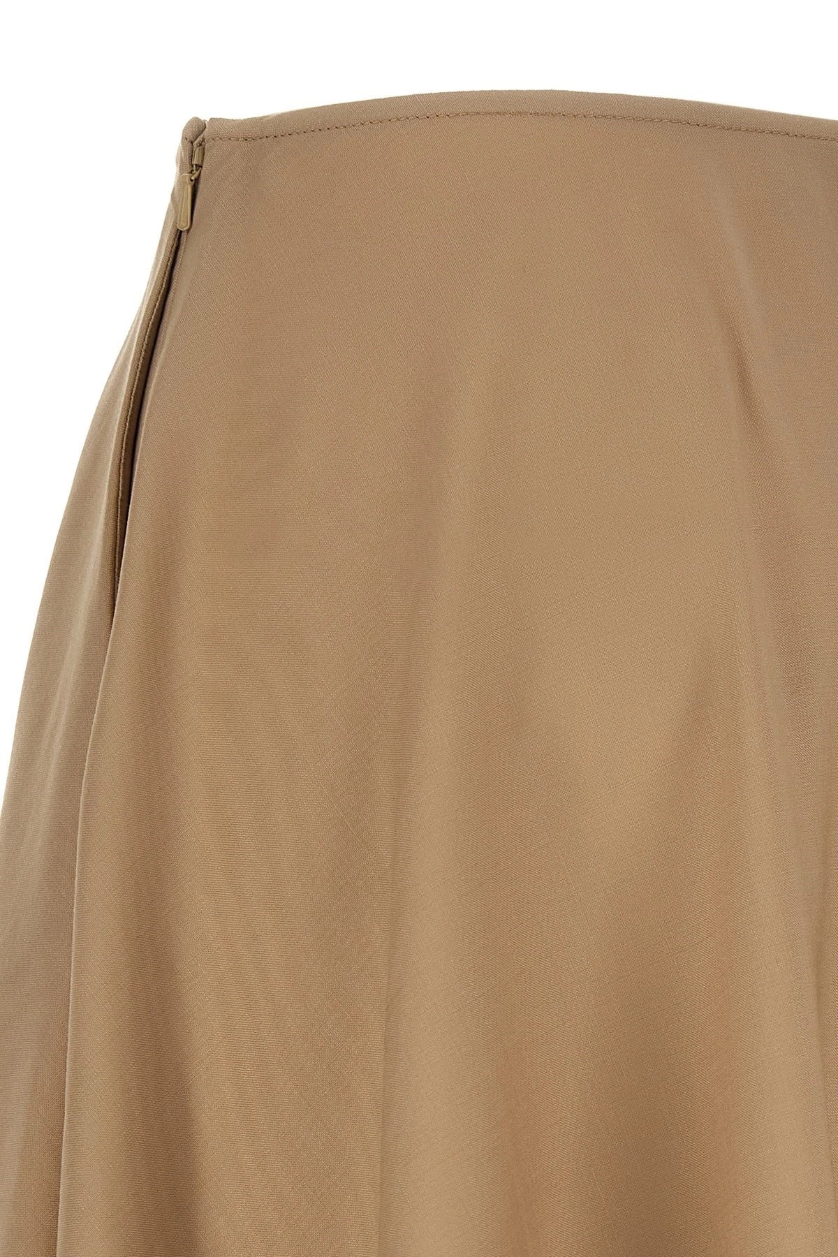 Moschino Stretch Wool Midi Skirt