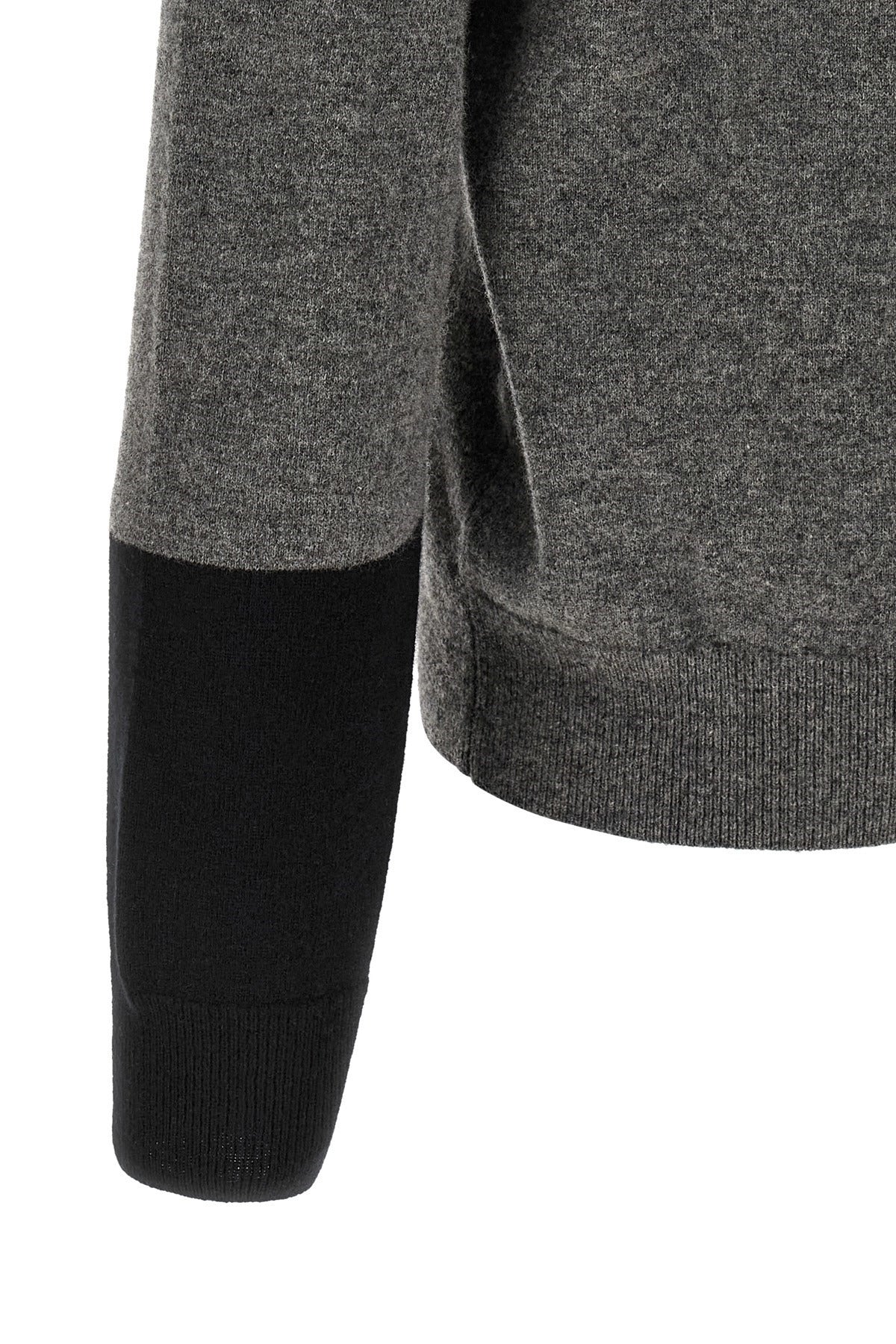 Comme Des Garçons Color-Block V-Neck Sweater