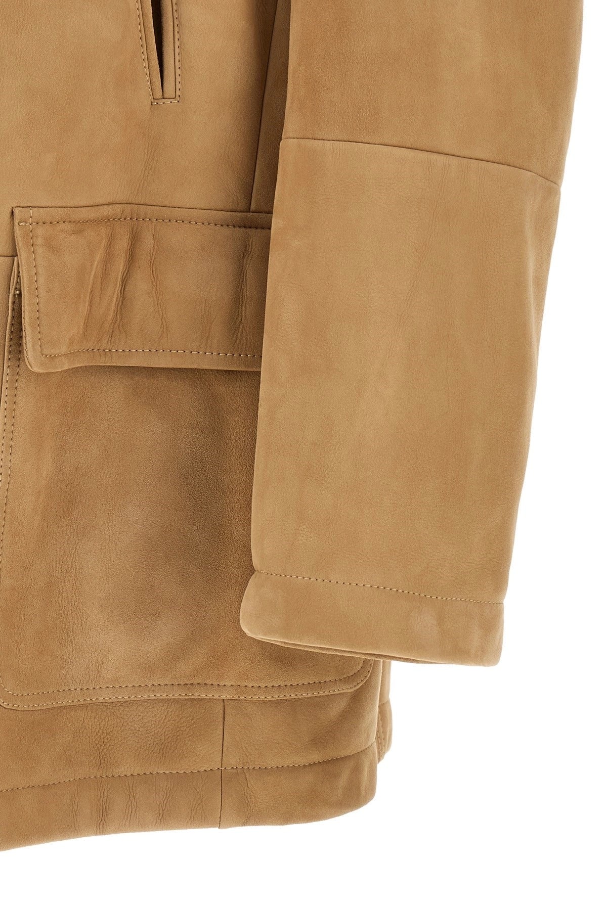 Brunello Cucinelli Curly Shearling Caban