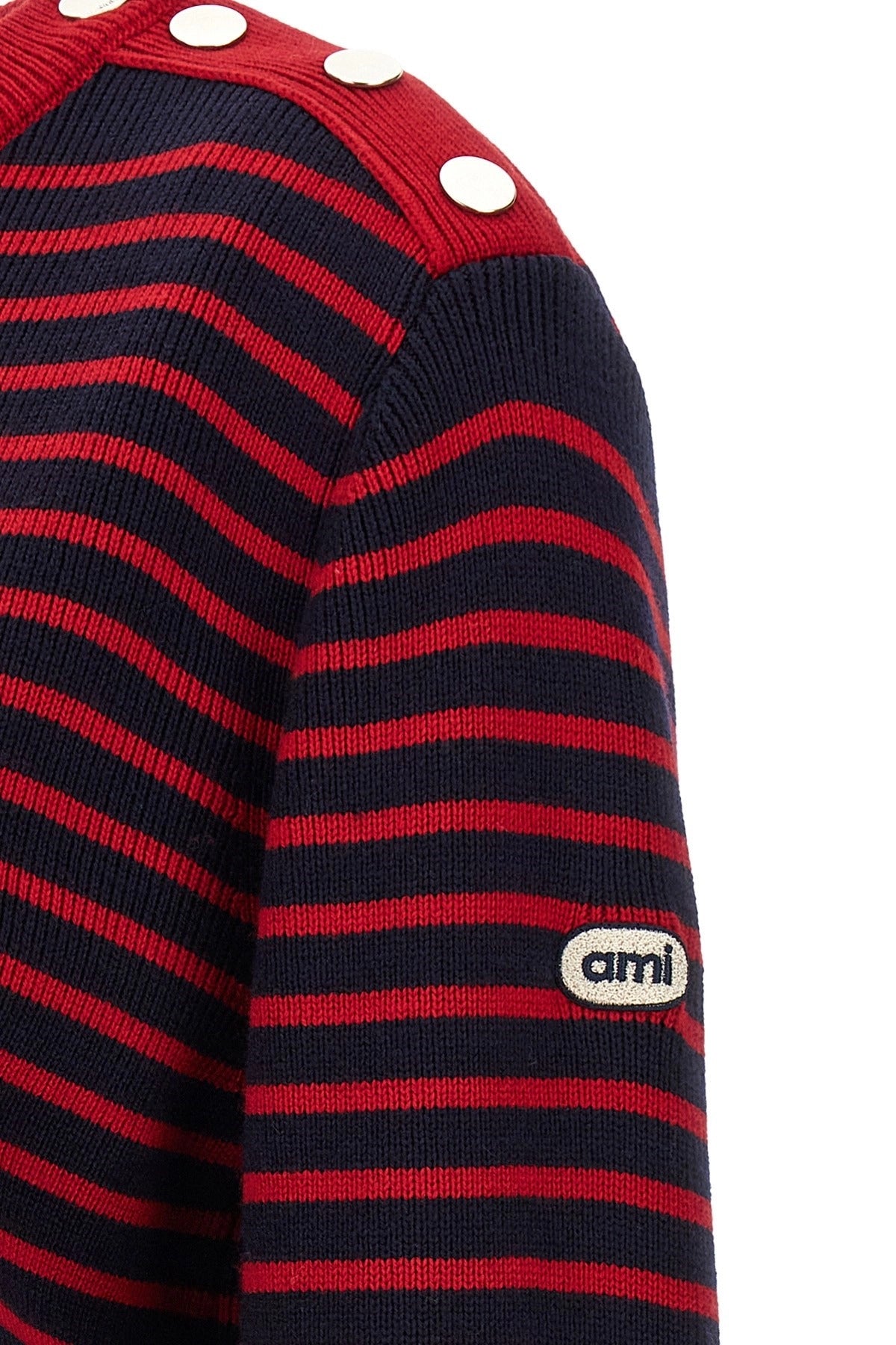 Ami Paris Marinière Wool Sweater