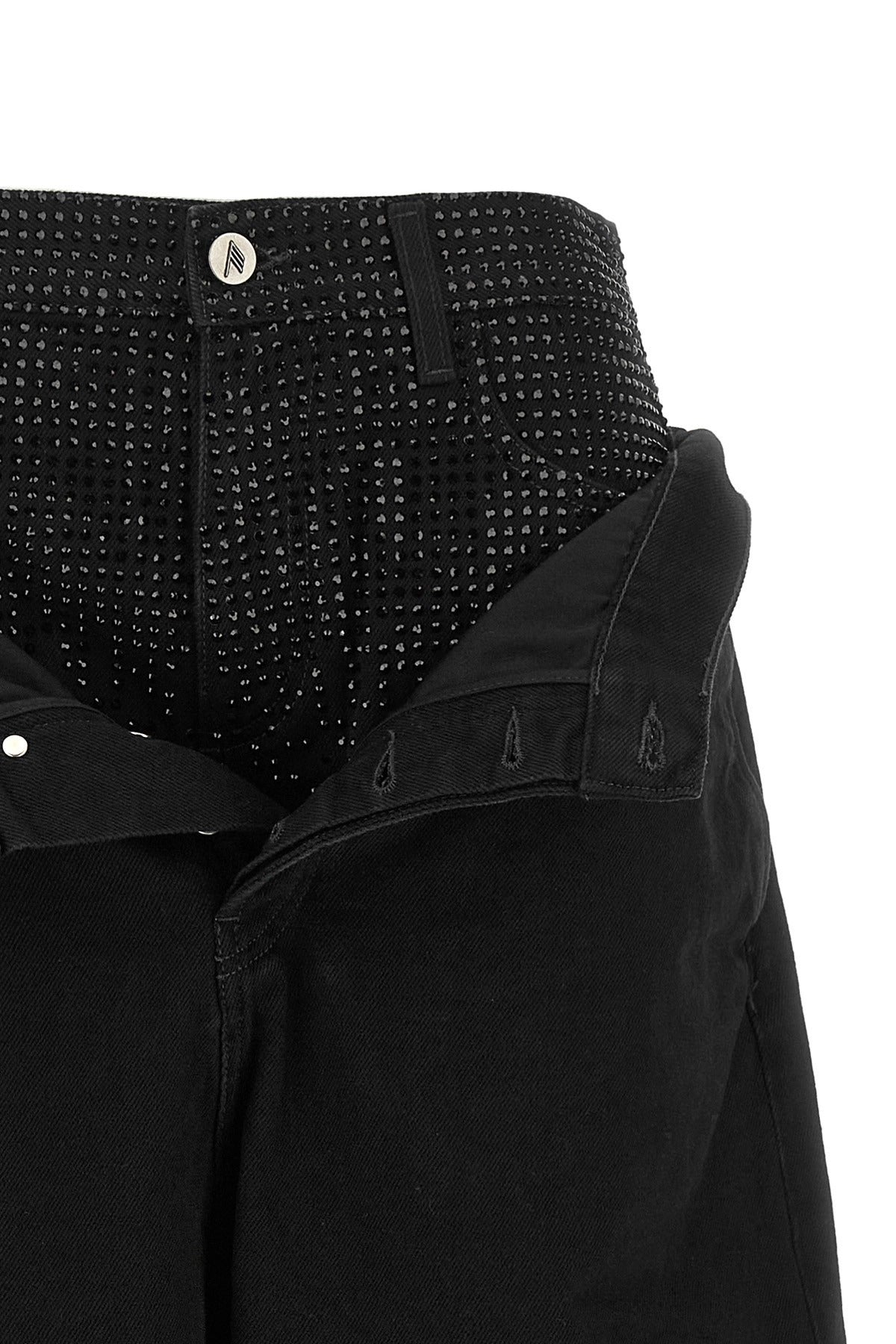 The Attico Crystal Insert Jeans