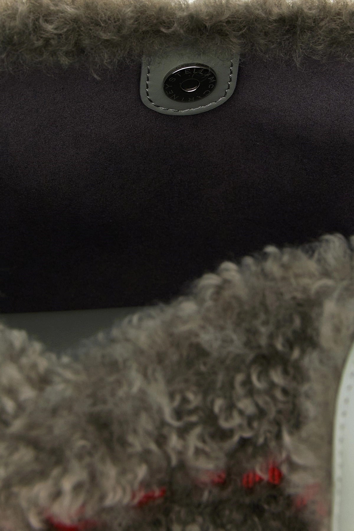 Stella McCartney Shearling Logo Shopping Bag
