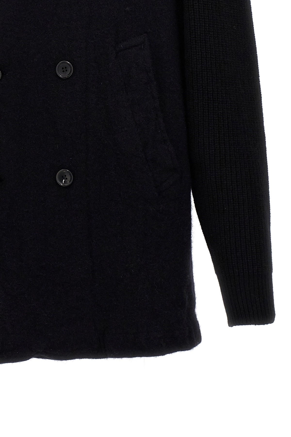 Comme Des Garçons Double-Breasted Wool Coat