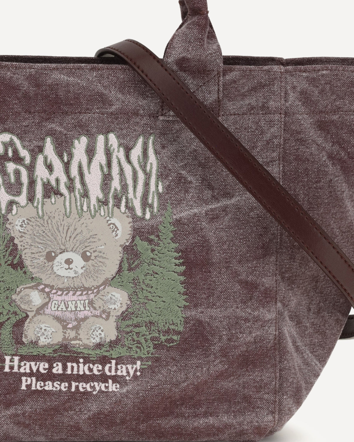 Ganni Small Teddy Tote Bag