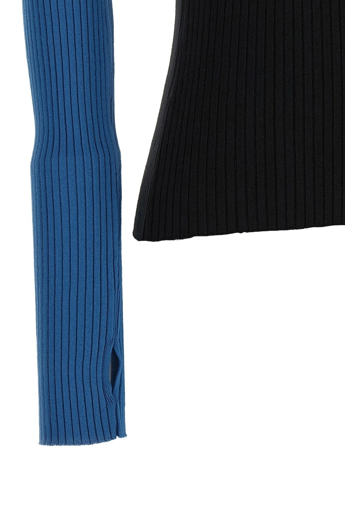 Courrèges Tricolor Ribbed Jersey