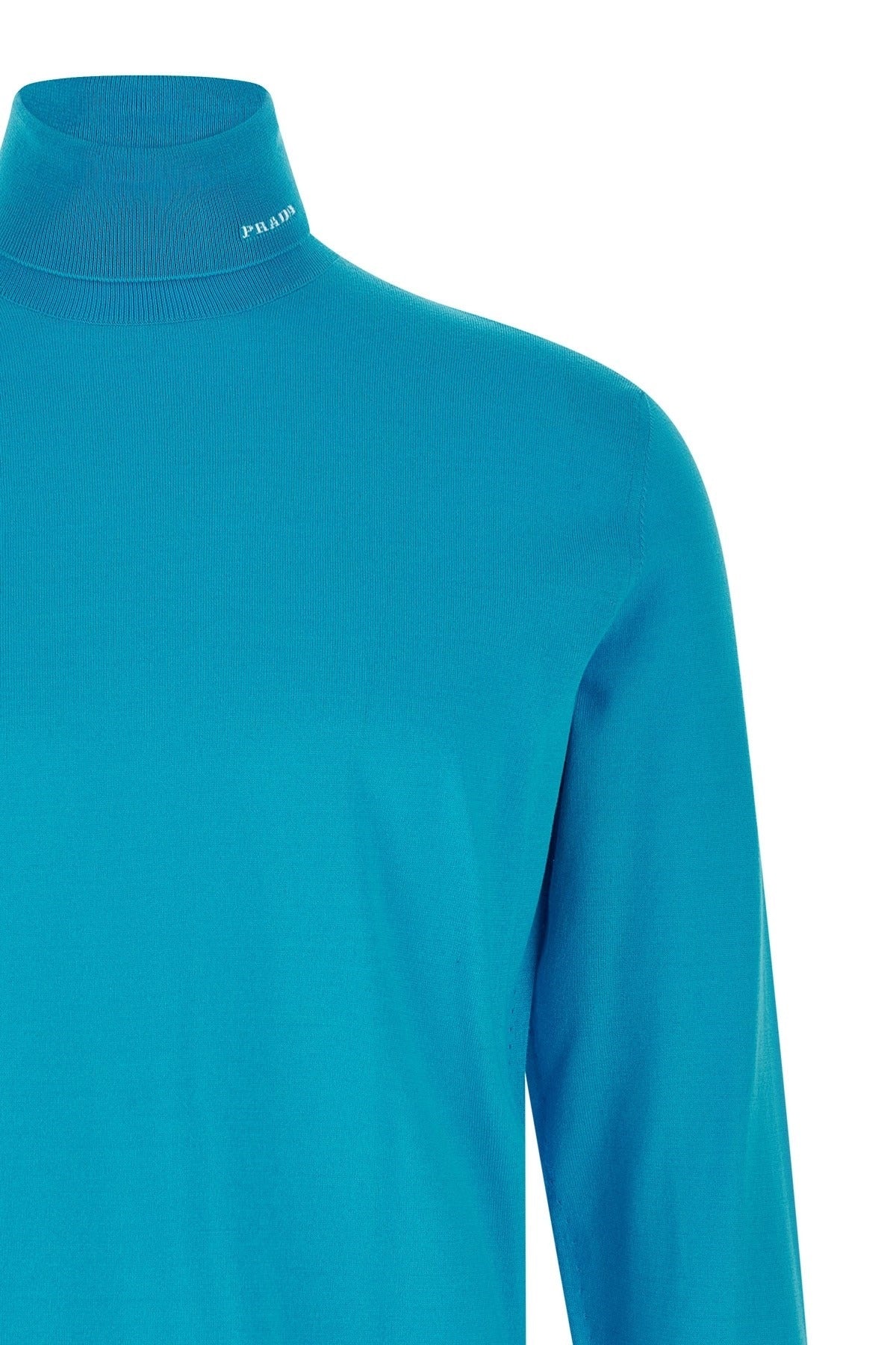 Prada Logo Intarsia Turtleneck Sweater