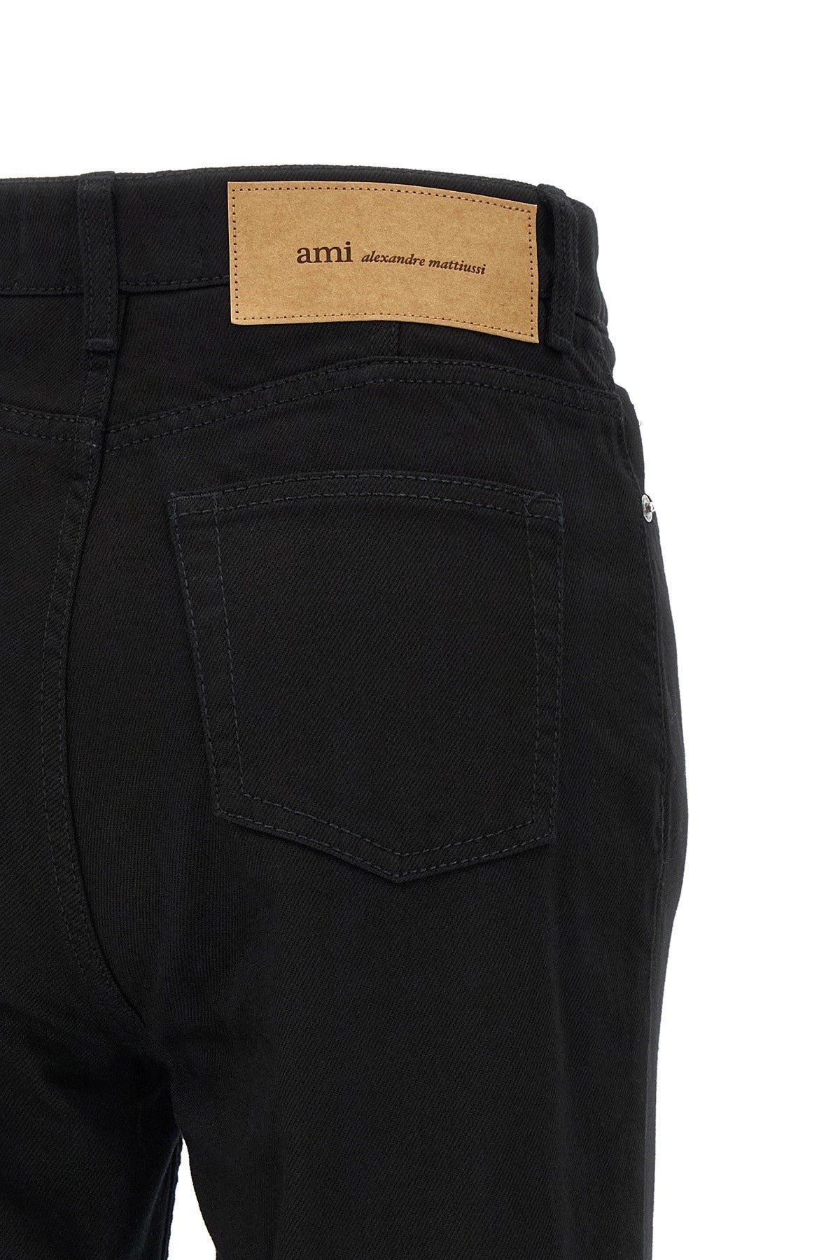 Ami Paris High-Waisted Flared Leg Jeans