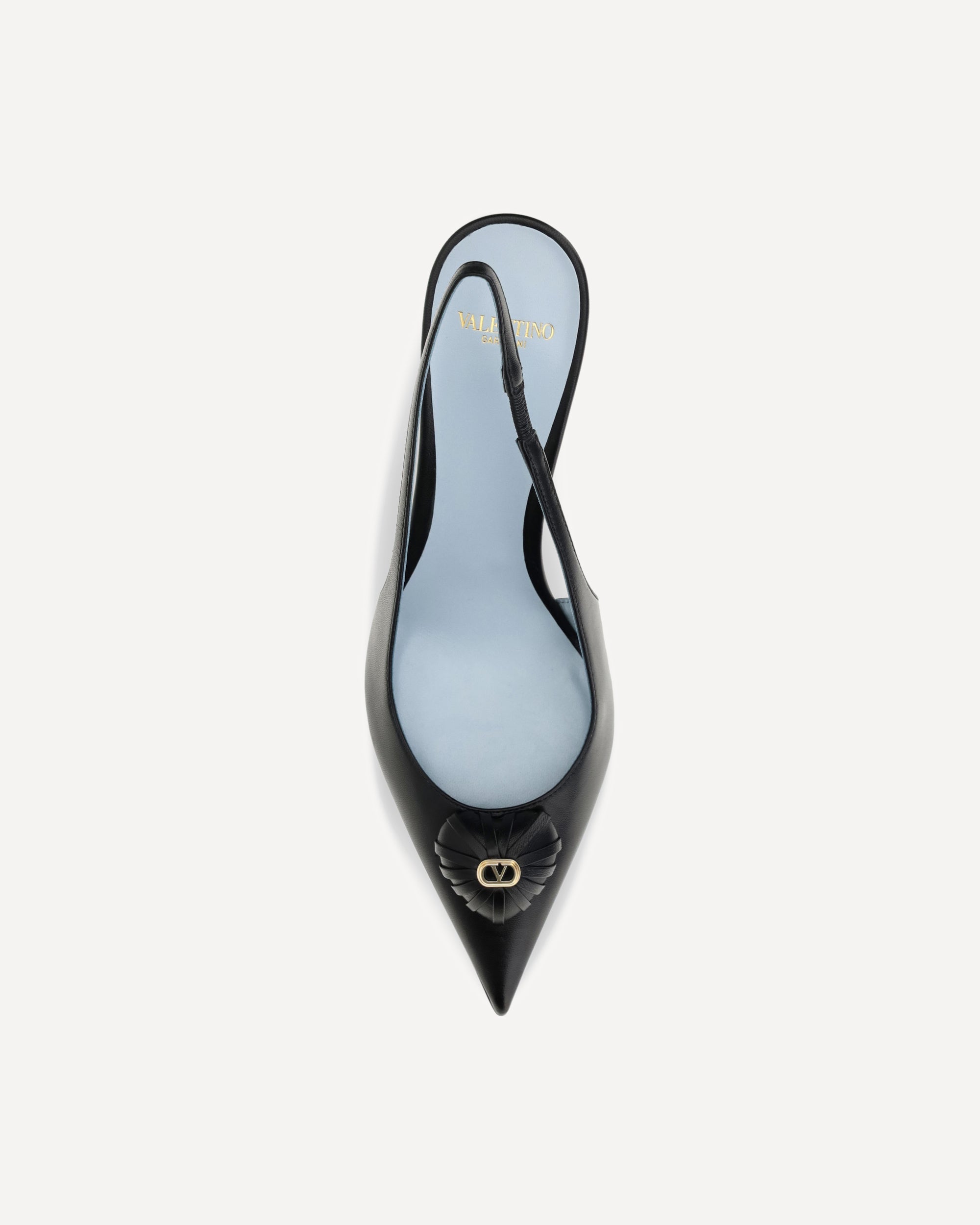 Valentino Garavani Coeur Royal Slingback Leather Pumps