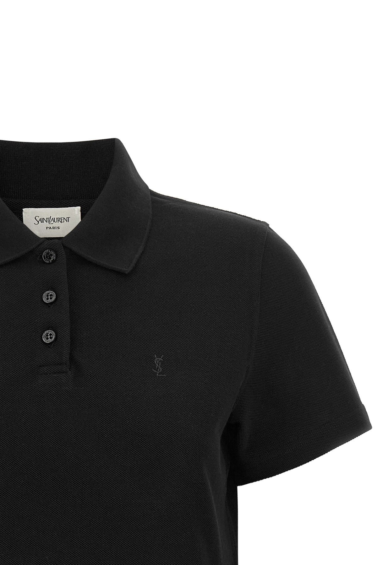 Saint Laurent Cassandre Crop 폴로 셔츠