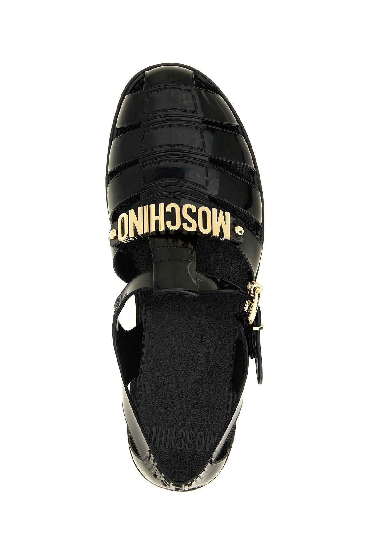 Moschino Fisherman Sandals With Lettering Logo